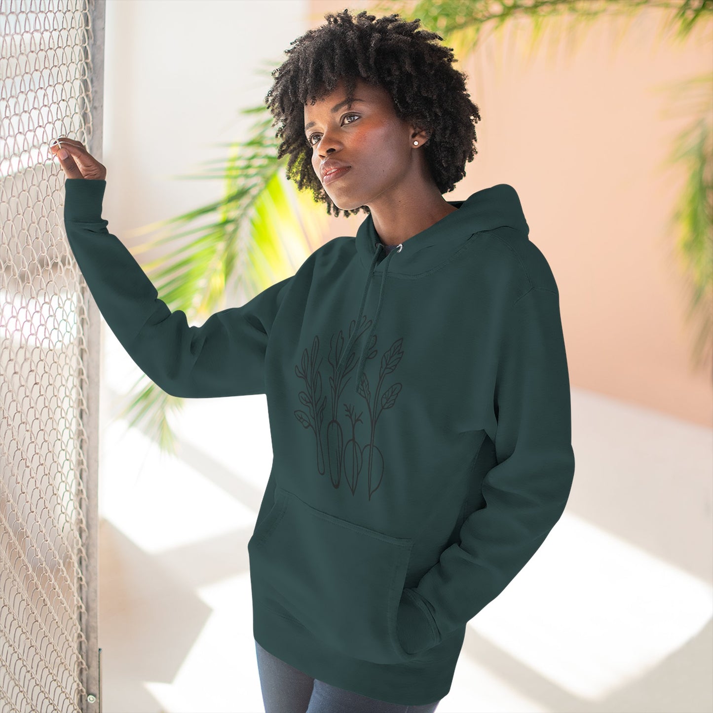 Rooted in Joy | Hand-Drawn Veggie Garden Hoodie