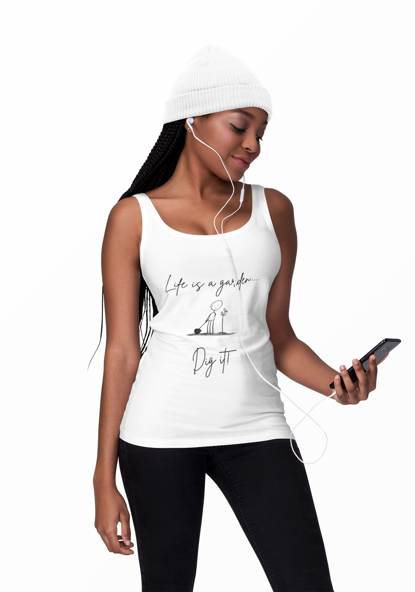Life is a Garden | "Dig It" Minimalist Tank Top