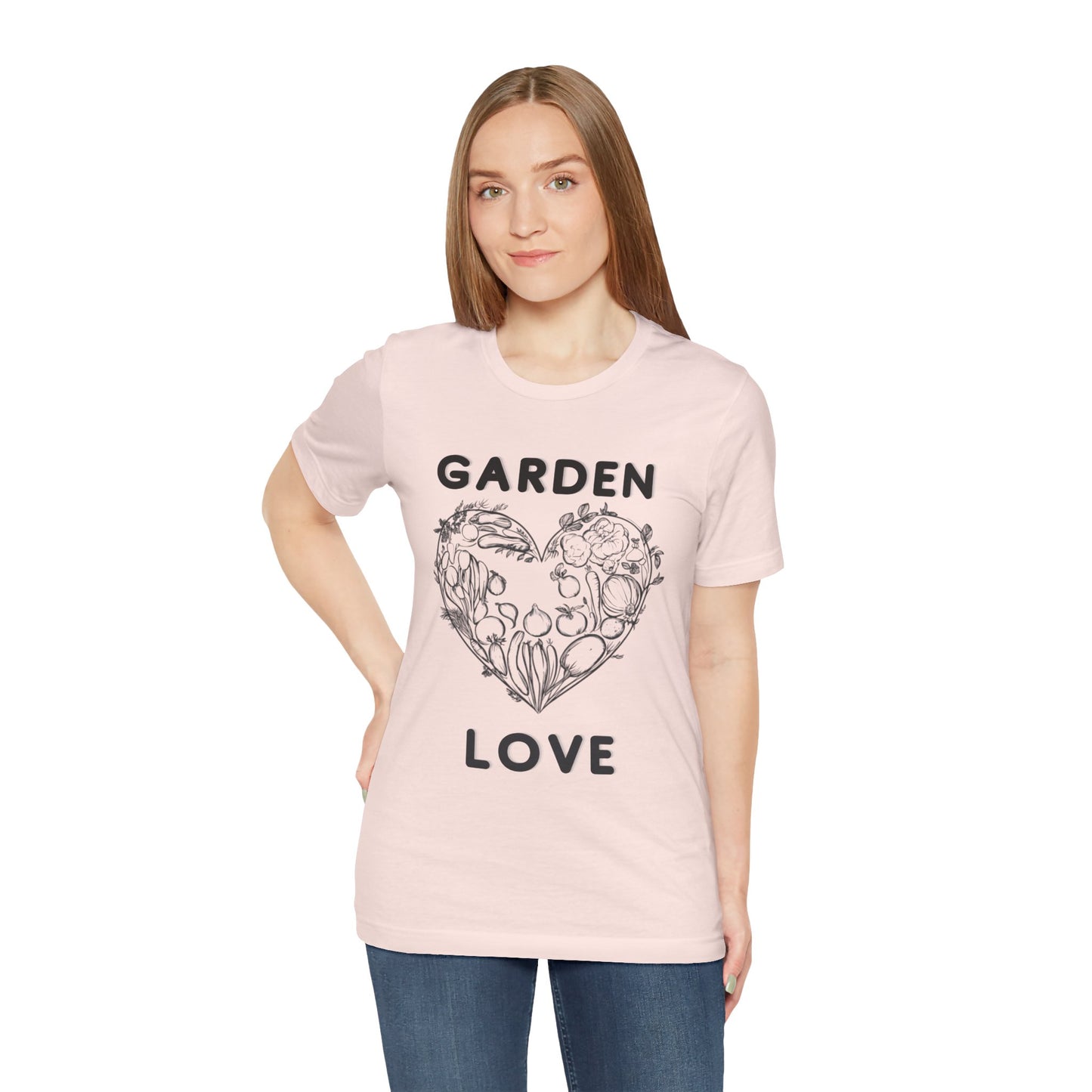 Garden Love | Botanical Heart Minimalist T-Shirt