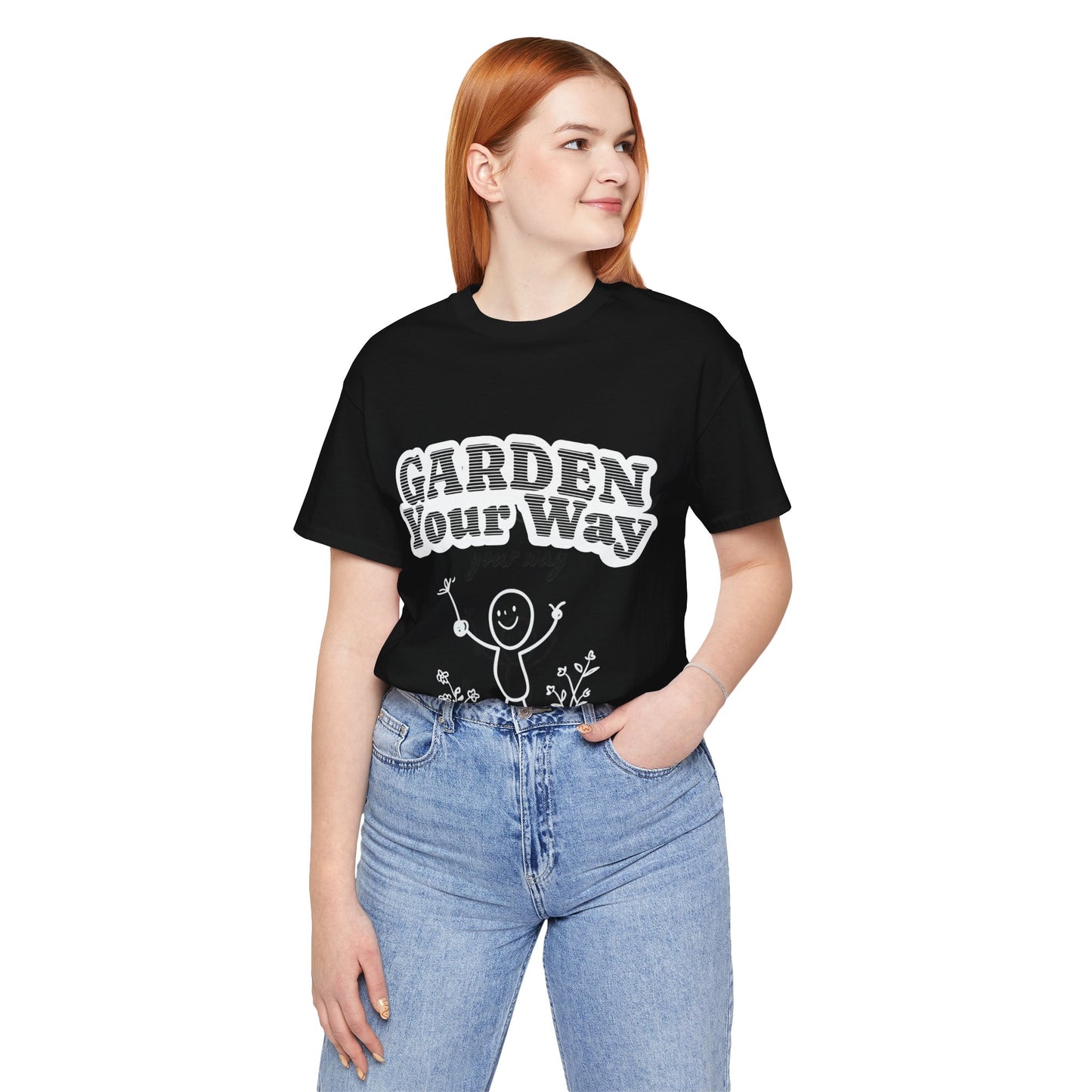 Garden Your Way | Hand-Drawn Stickperson T-Shirt