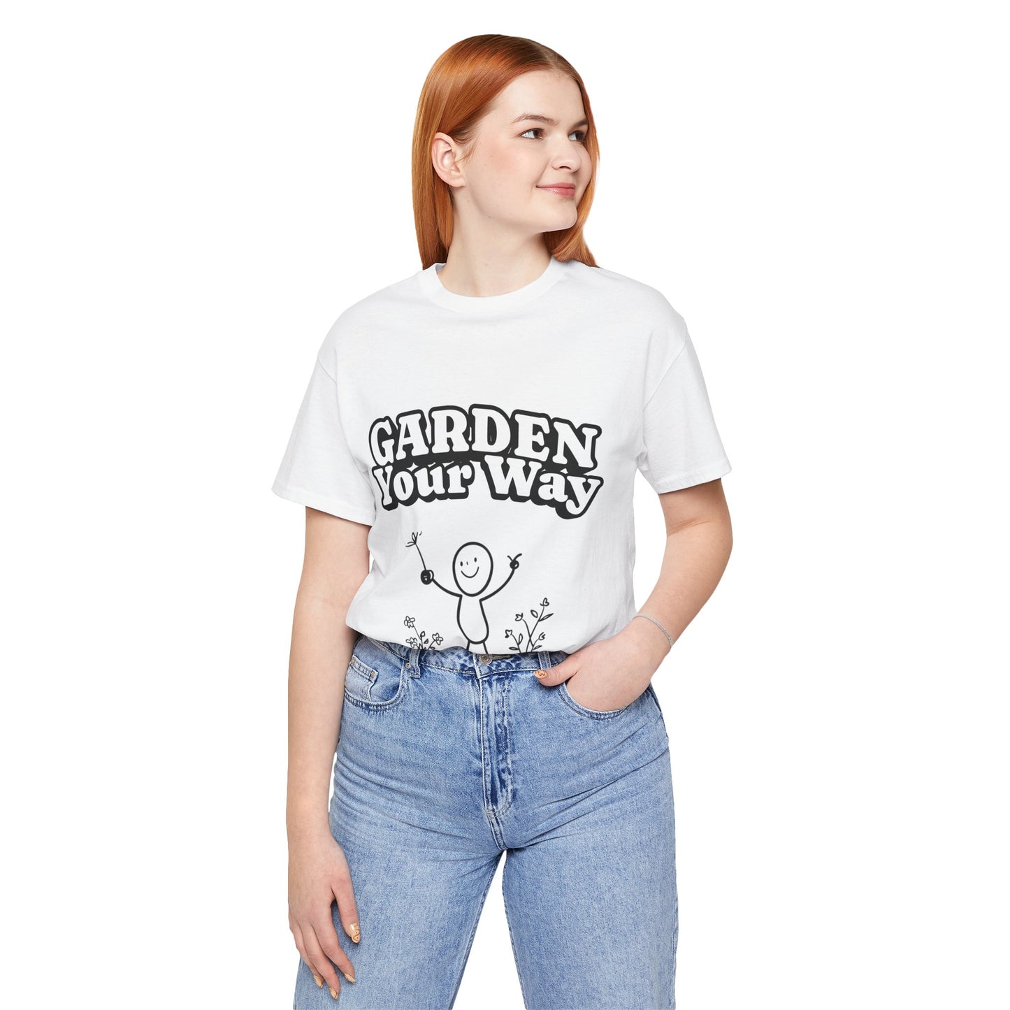 Garden Your Way | Hand-Drawn Stickperson T-Shirt