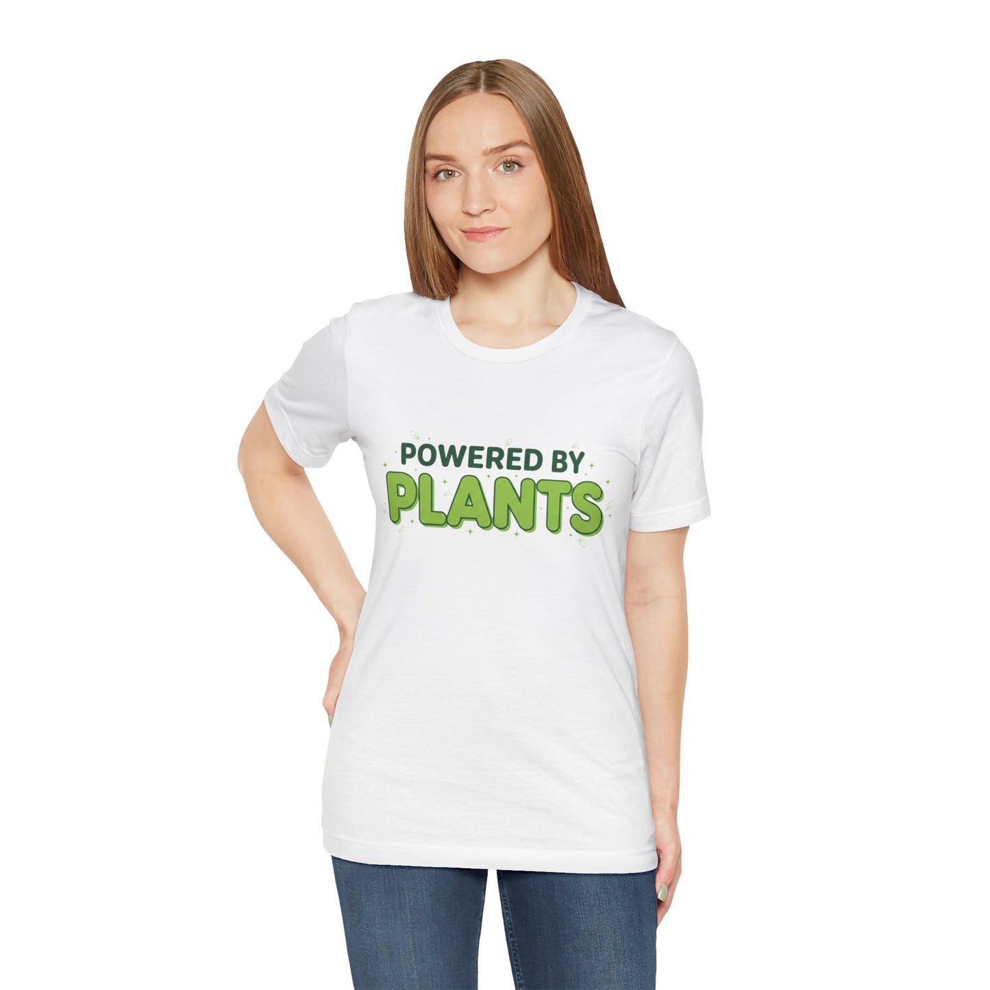 Powered By Plants | Vibrant Garden Enthusiast T-Shirt