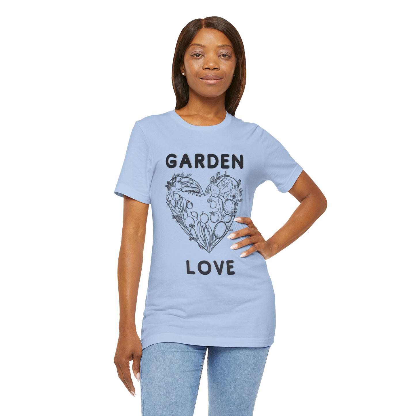 Garden Love | Botanical Heart Minimalist T-Shirt
