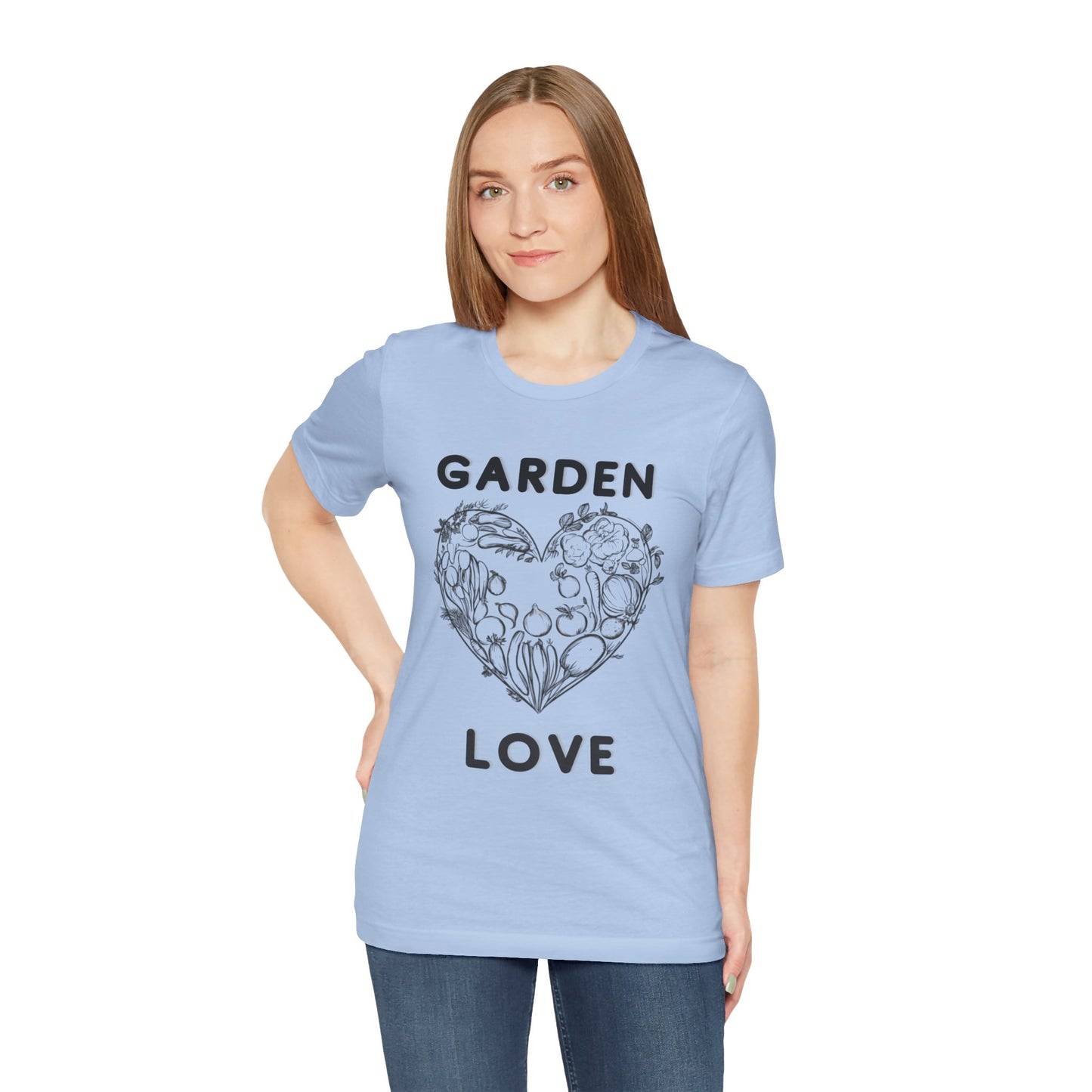 Garden Love | Botanical Heart Minimalist T-Shirt