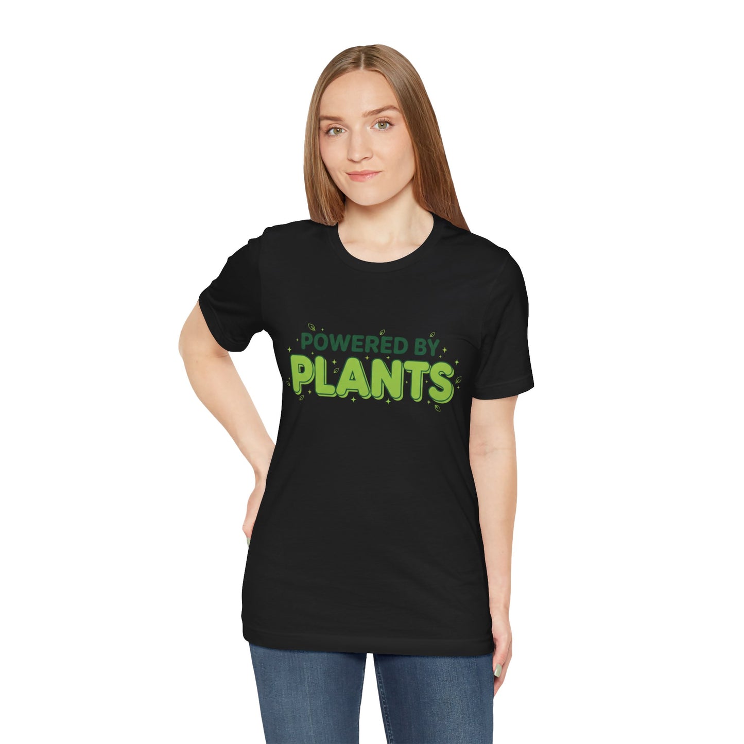 Powered By Plants | Vibrant Garden Enthusiast T-Shirt