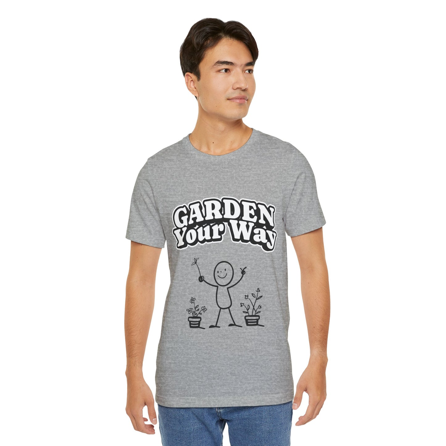 Garden Your Way | Hand-Drawn Stickperson T-Shirt