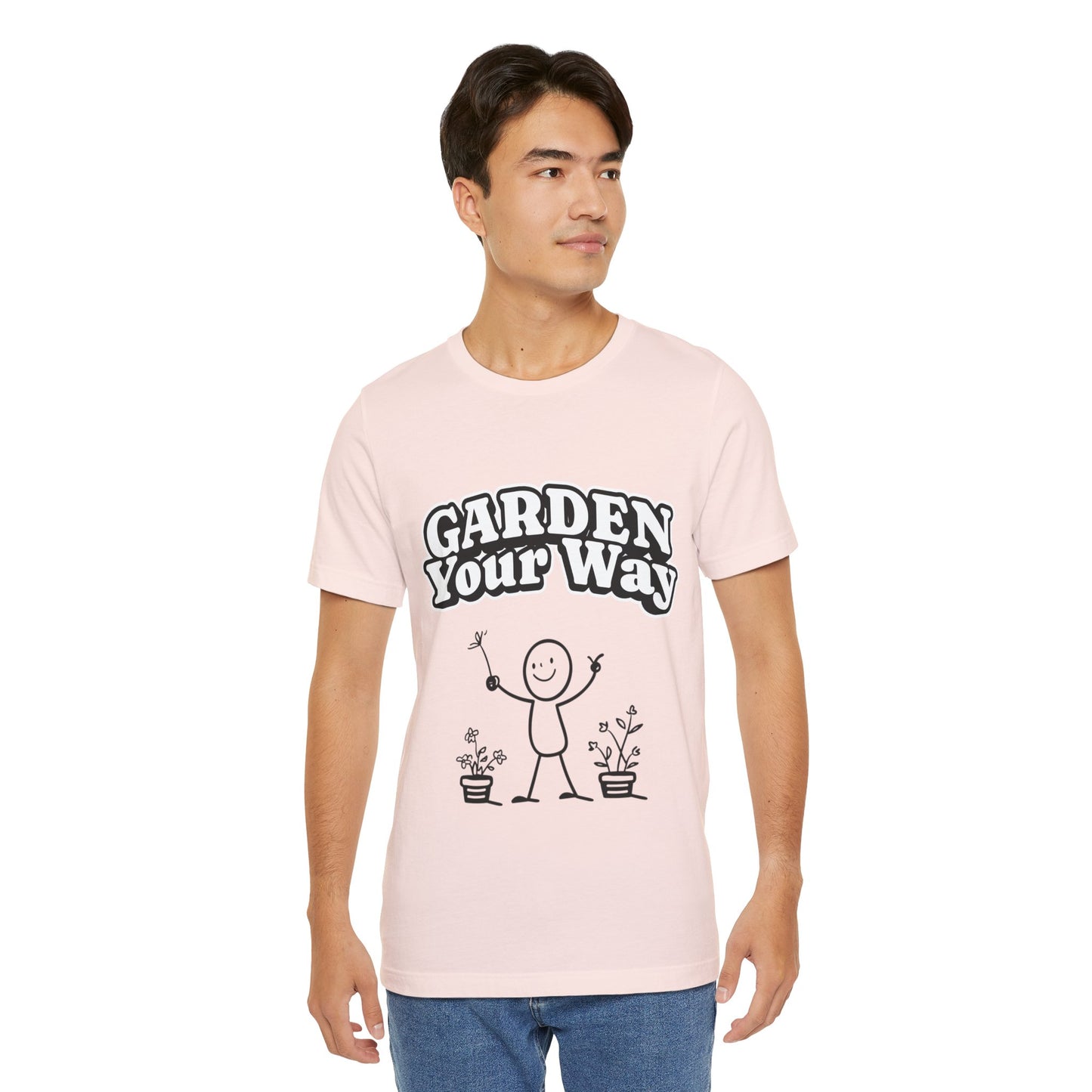 Garden Your Way | Hand-Drawn Stickperson T-Shirt