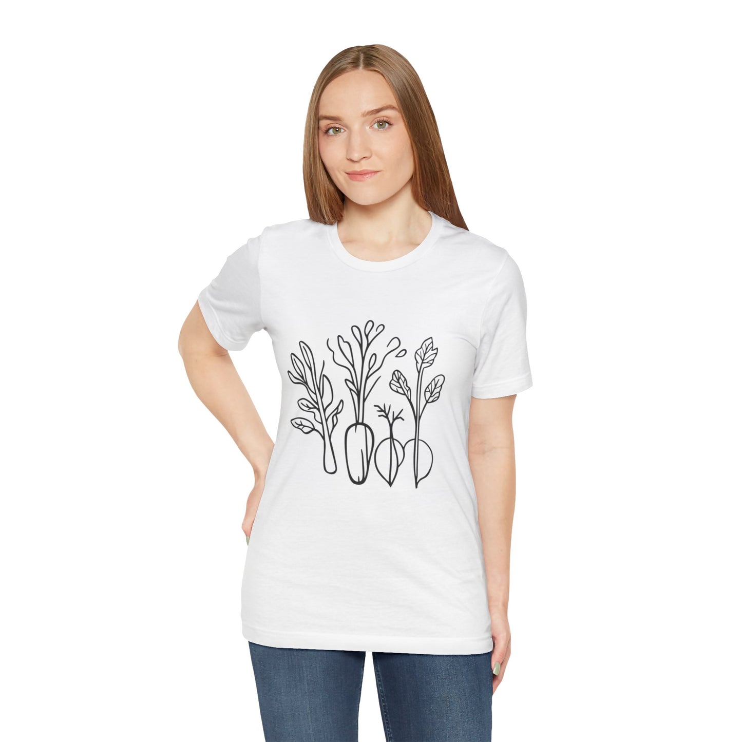 Rooted in Nature | Minimalist Botanical Harvest T-Shirt