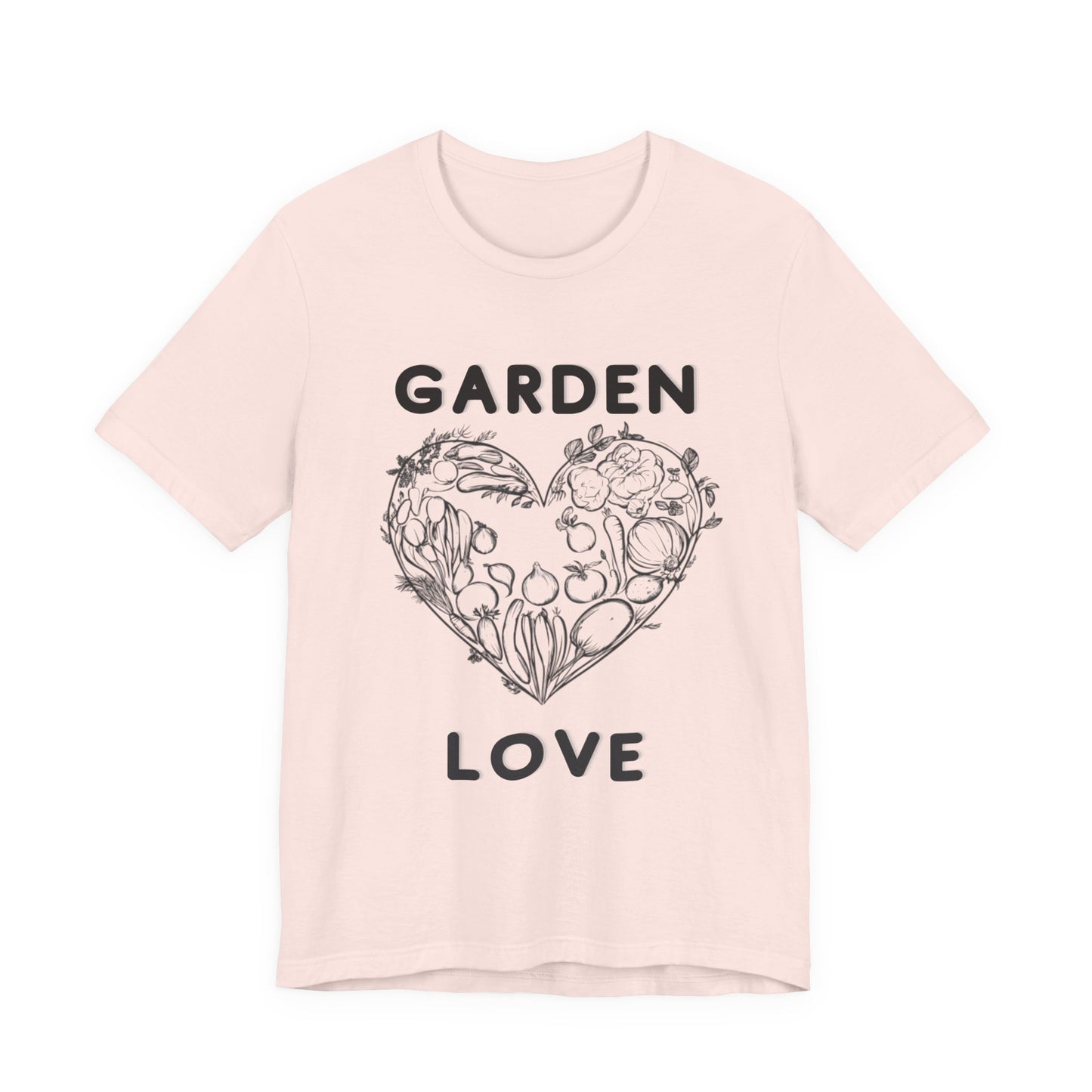 Garden Love | Botanical Heart Minimalist T-Shirt