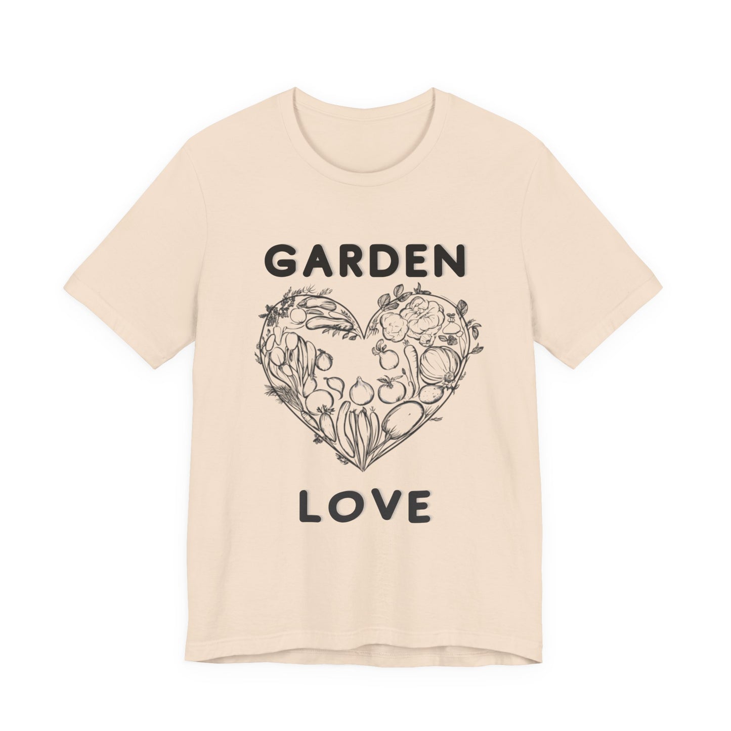 Garden Love | Botanical Heart Minimalist T-Shirt