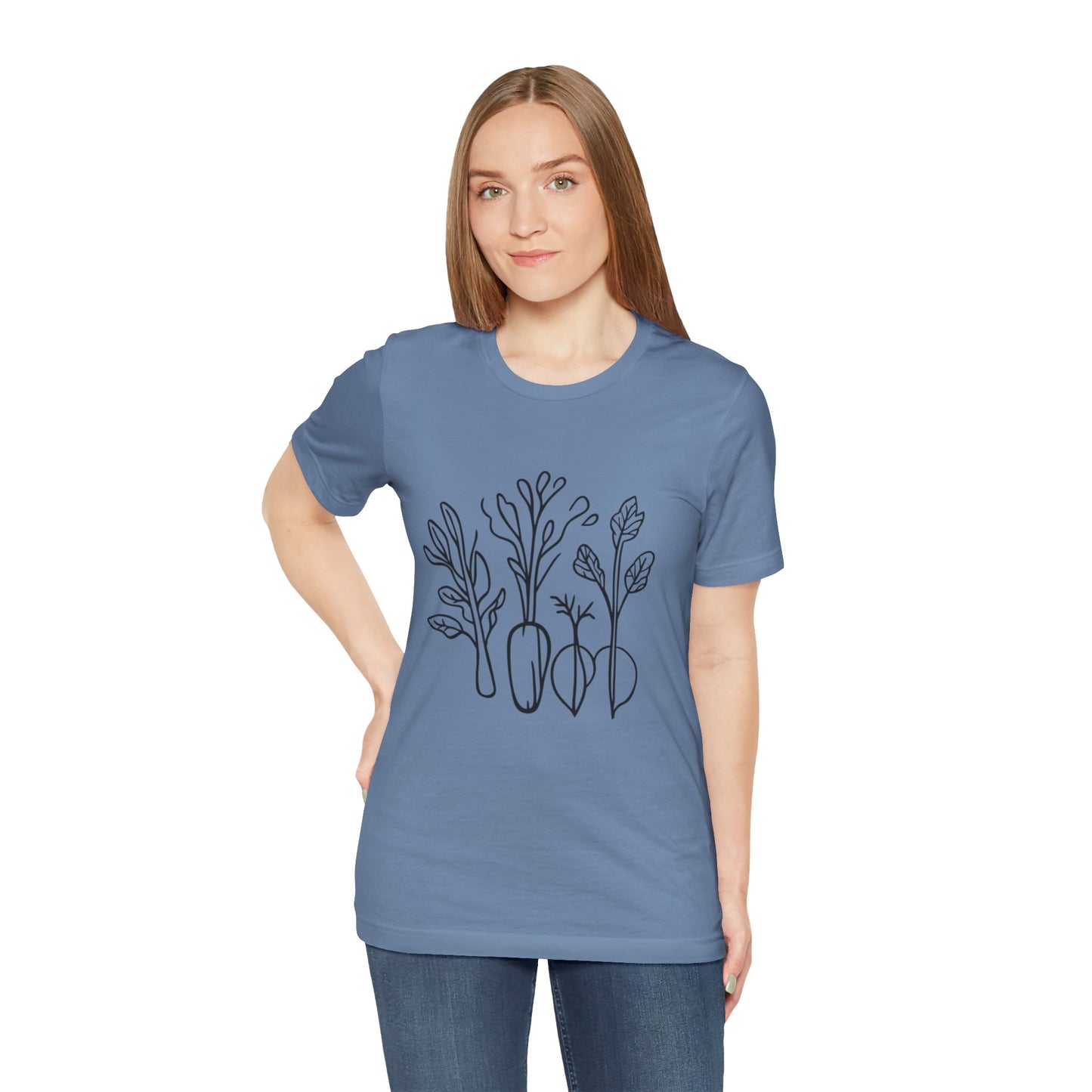 Rooted in Nature | Minimalist Botanical Harvest T-Shirt