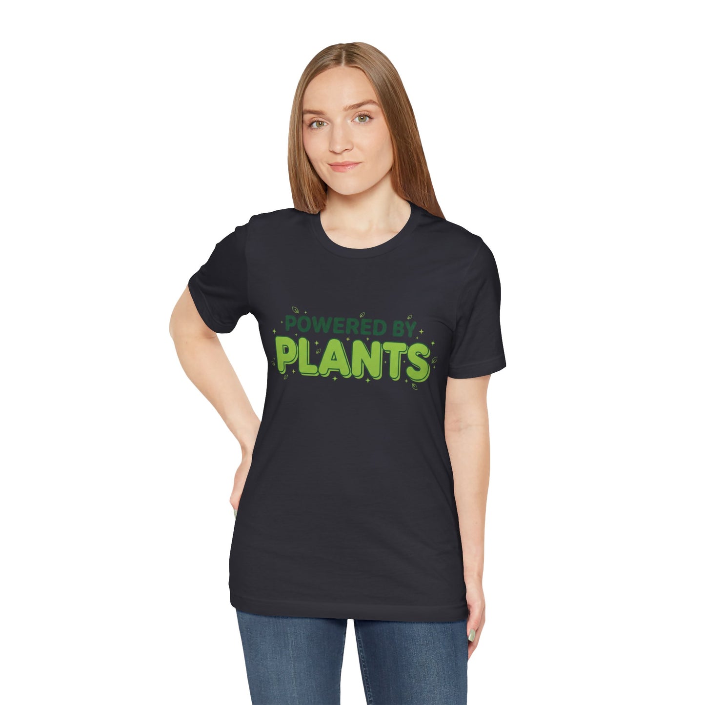Powered By Plants | Vibrant Garden Enthusiast T-Shirt