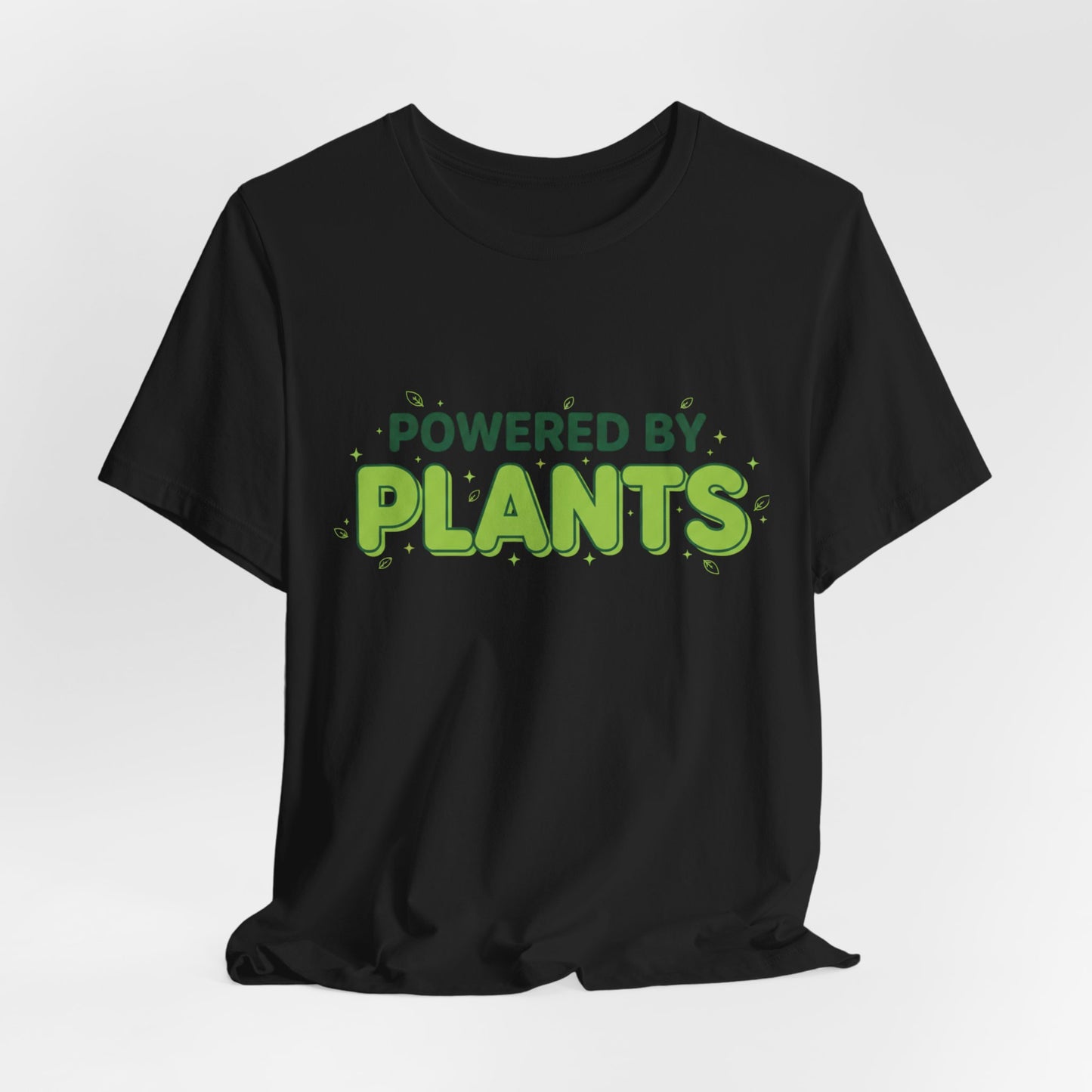 Powered By Plants | Vibrant Garden Enthusiast T-Shirt