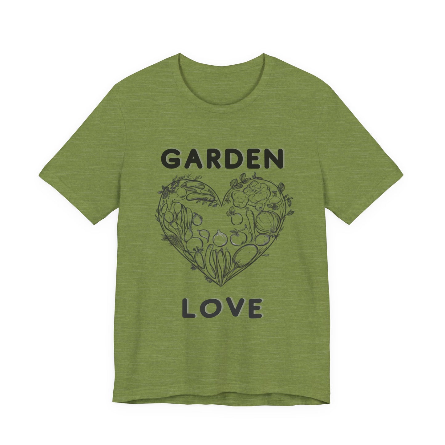 Garden Love | Botanical Heart Minimalist T-Shirt