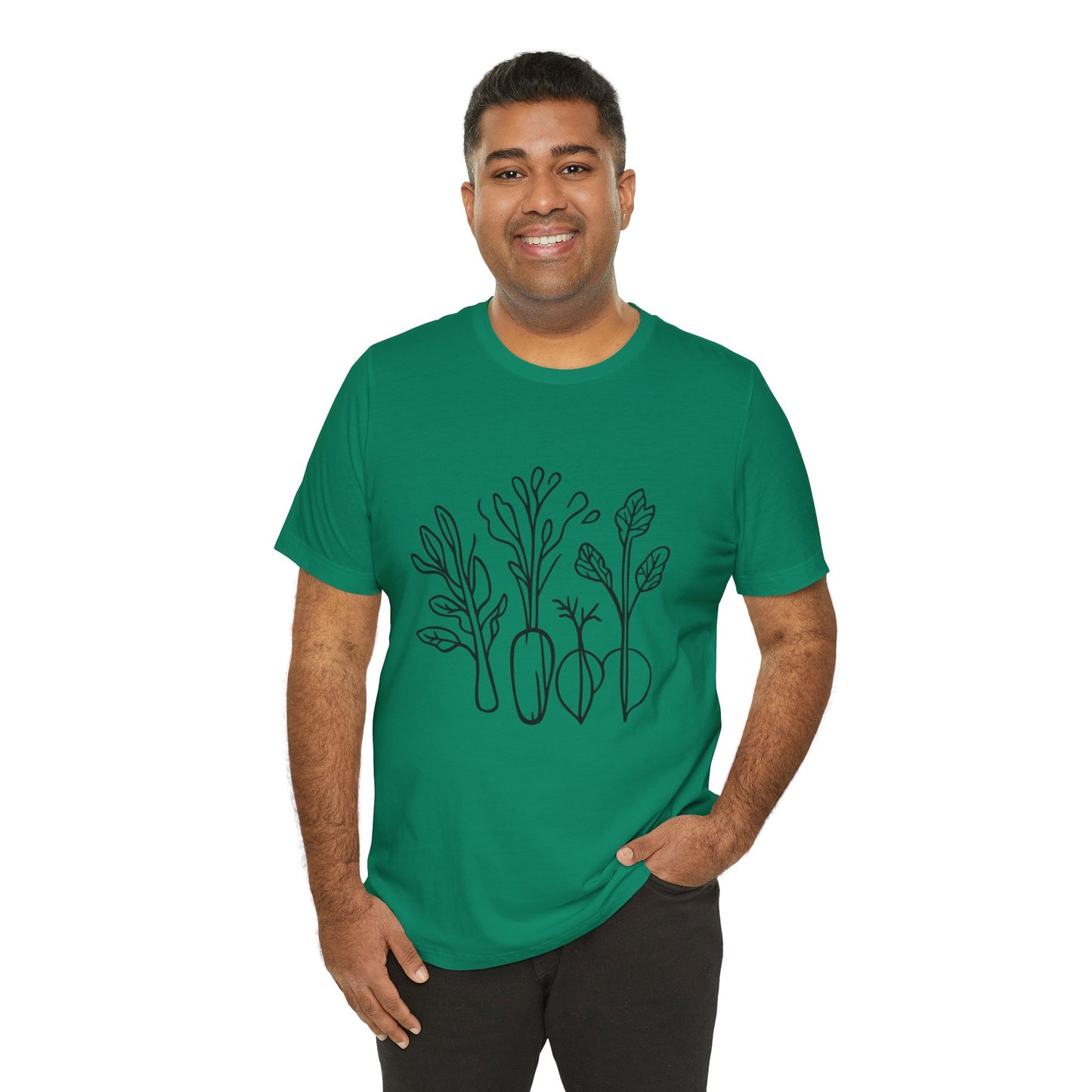 Rooted in Nature | Minimalist Botanical Harvest T-Shirt