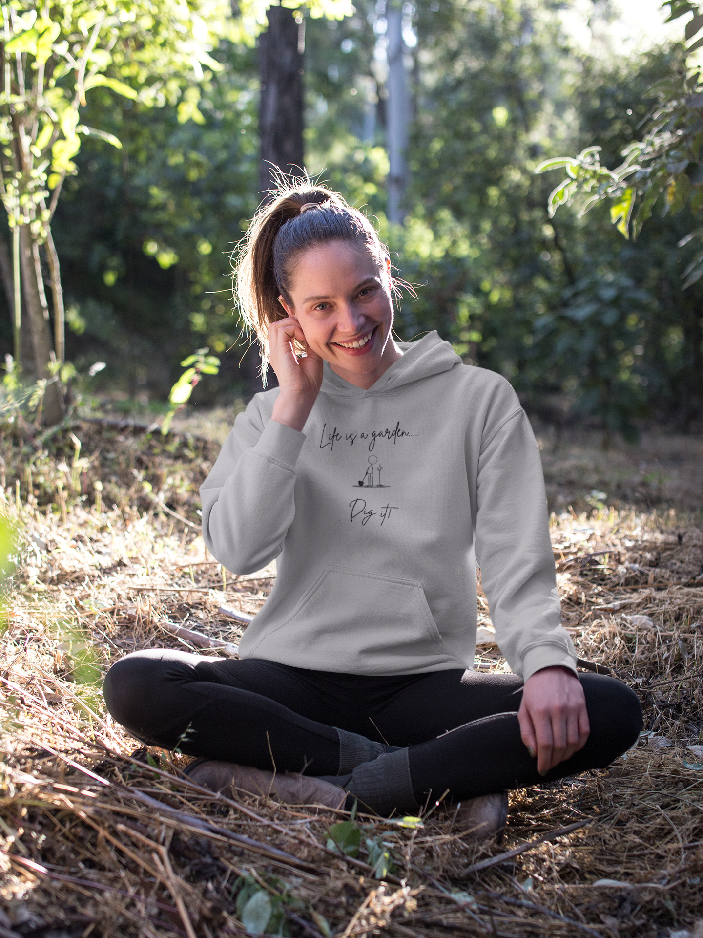 "Life is a Garden... Dig It!" Minimalist Hoodie