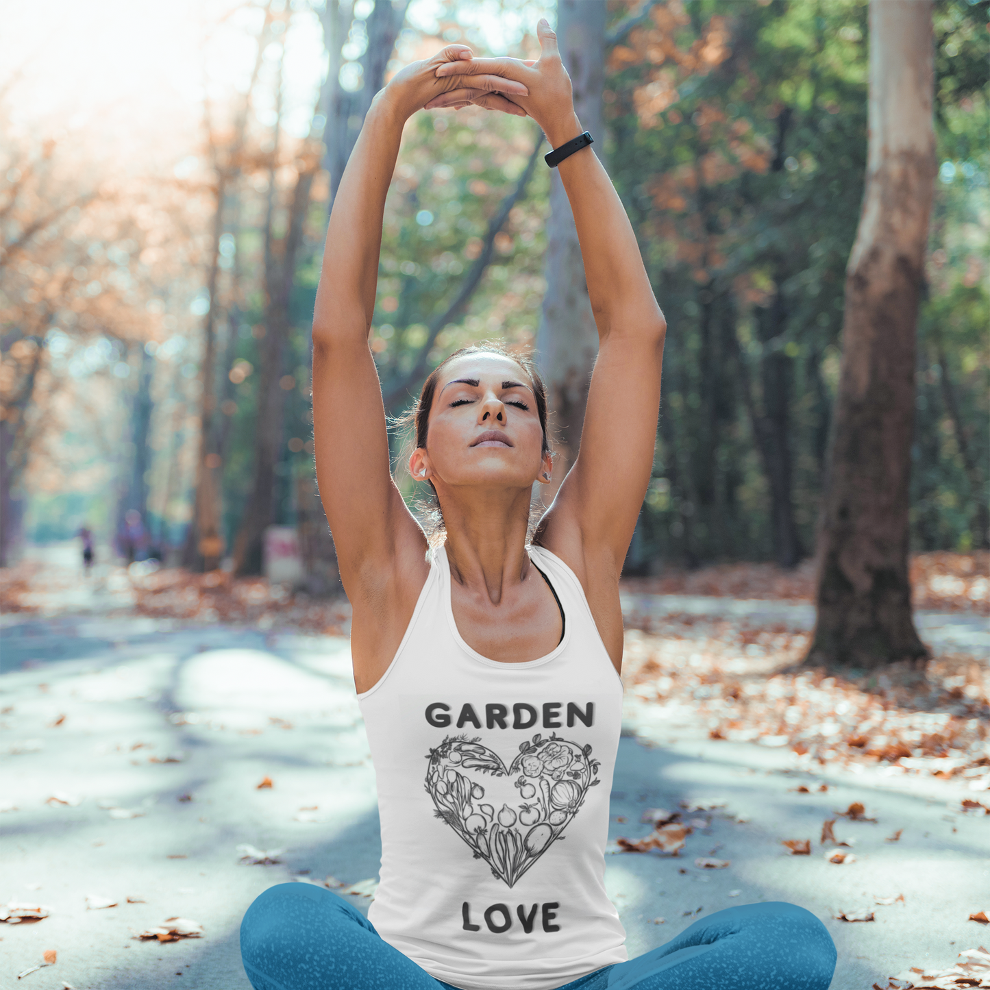 Garden Love | Botanical Heart Minimalist Tank Top
