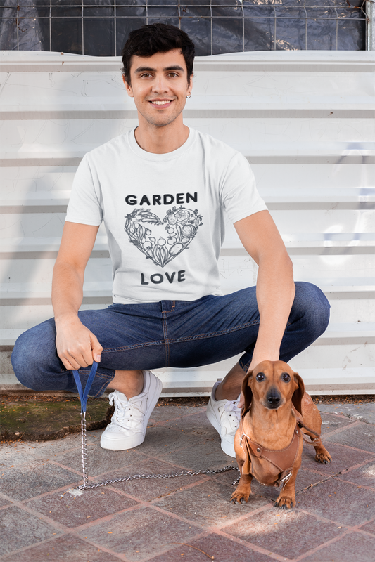 Garden Love | Botanical Heart Minimalist T-Shirt
