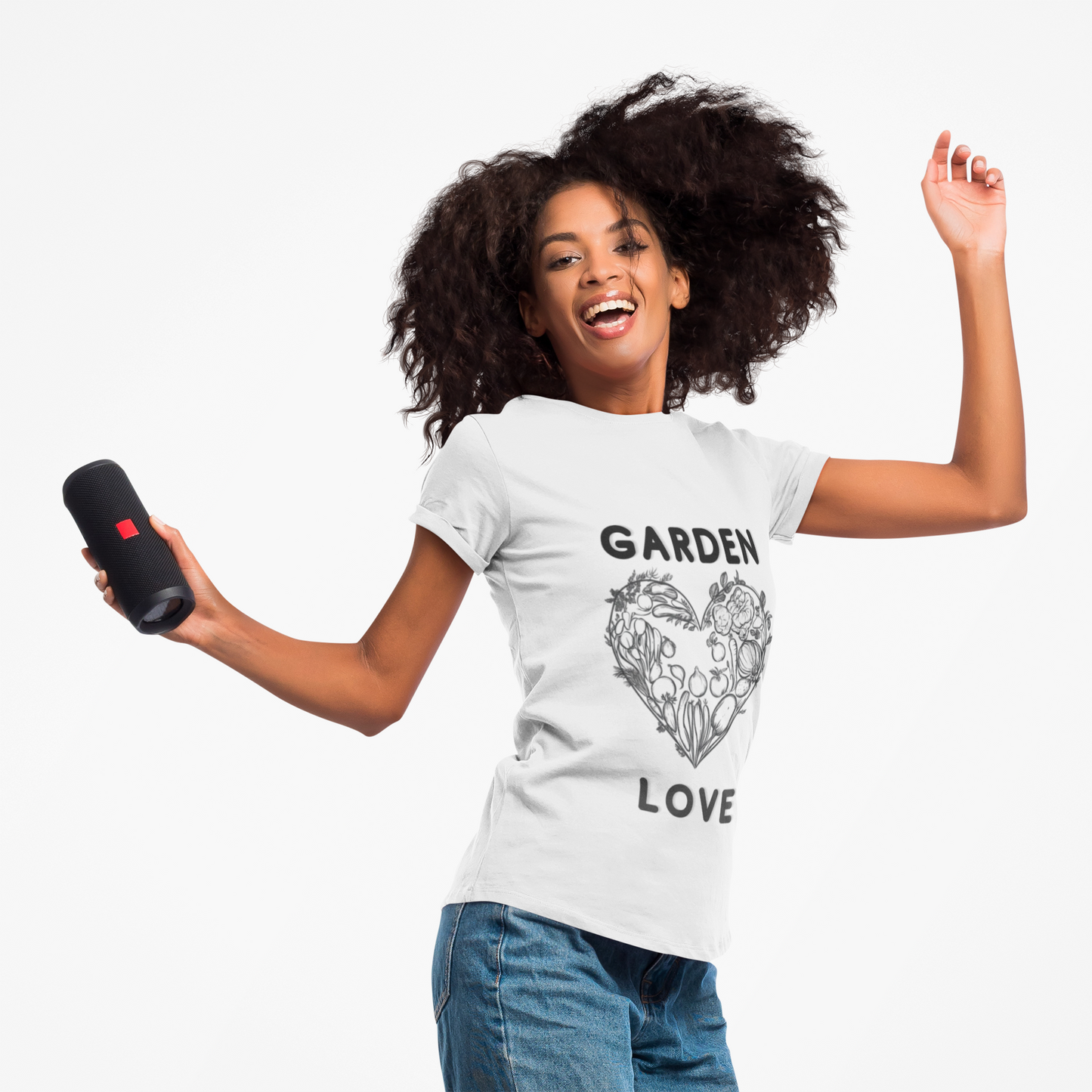 Garden Love | Botanical Heart Minimalist T-Shirt