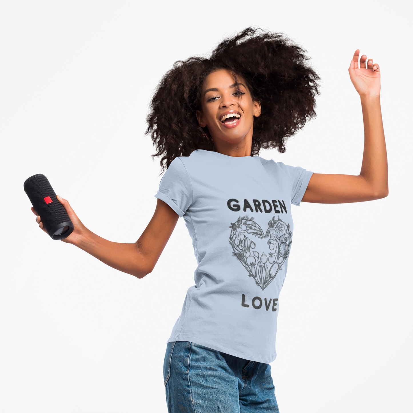 Garden Love | Botanical Heart Minimalist T-Shirt