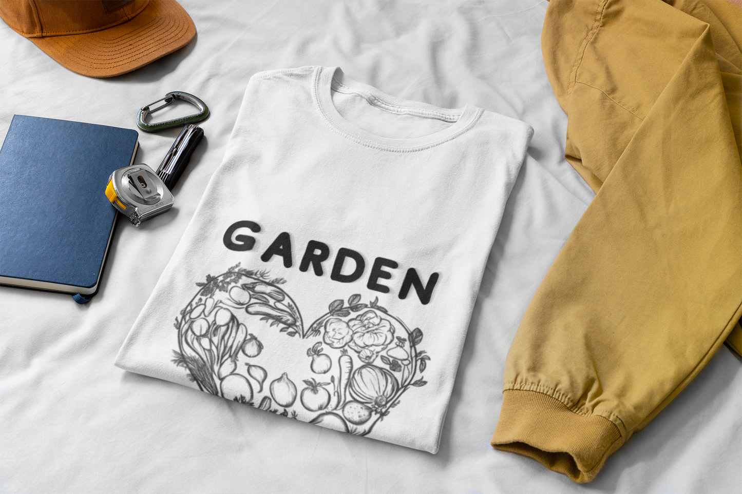 Garden Love | Botanical Heart Minimalist T-Shirt