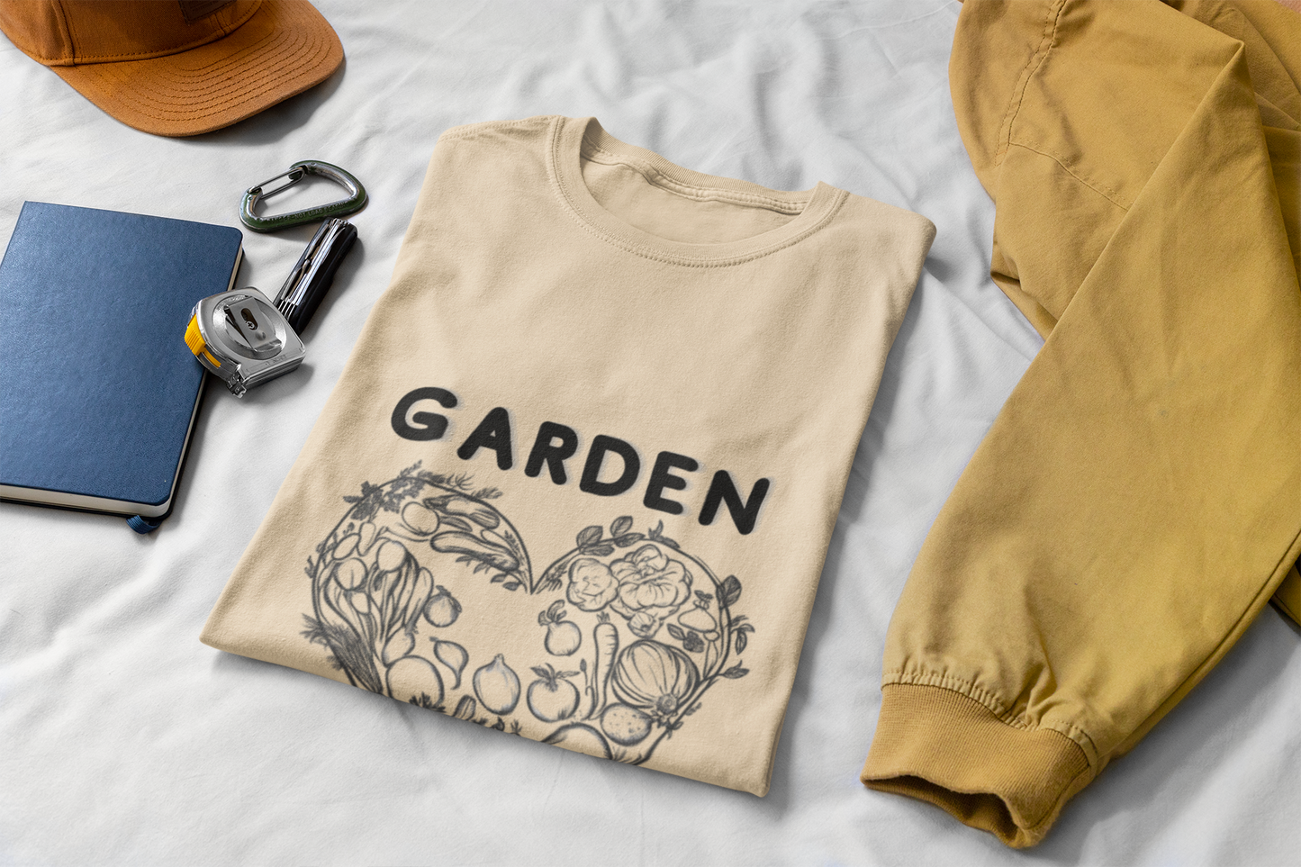 Garden Love | Botanical Heart Minimalist T-Shirt