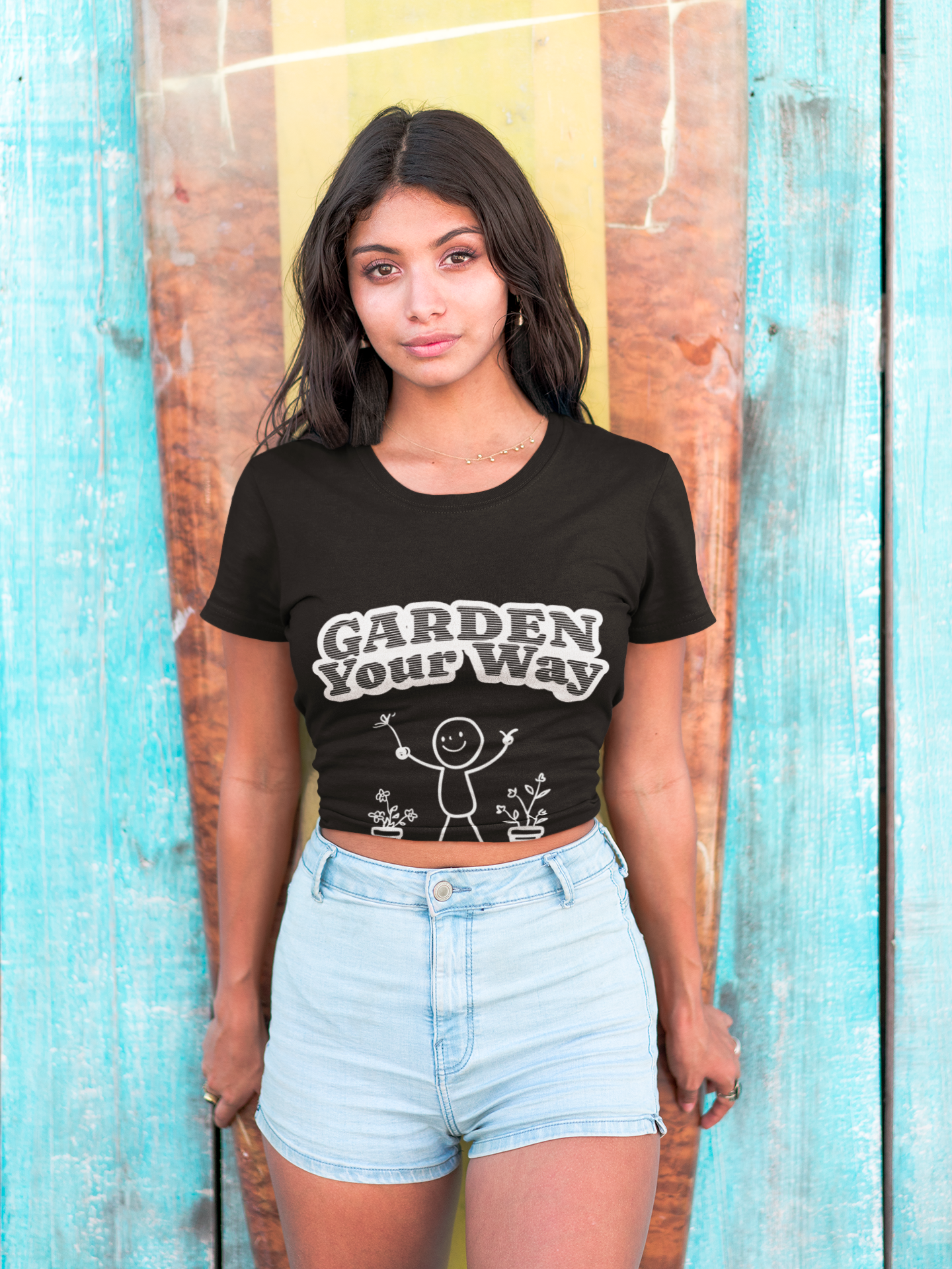 Garden Your Way | Hand-Drawn Stickperson T-Shirt