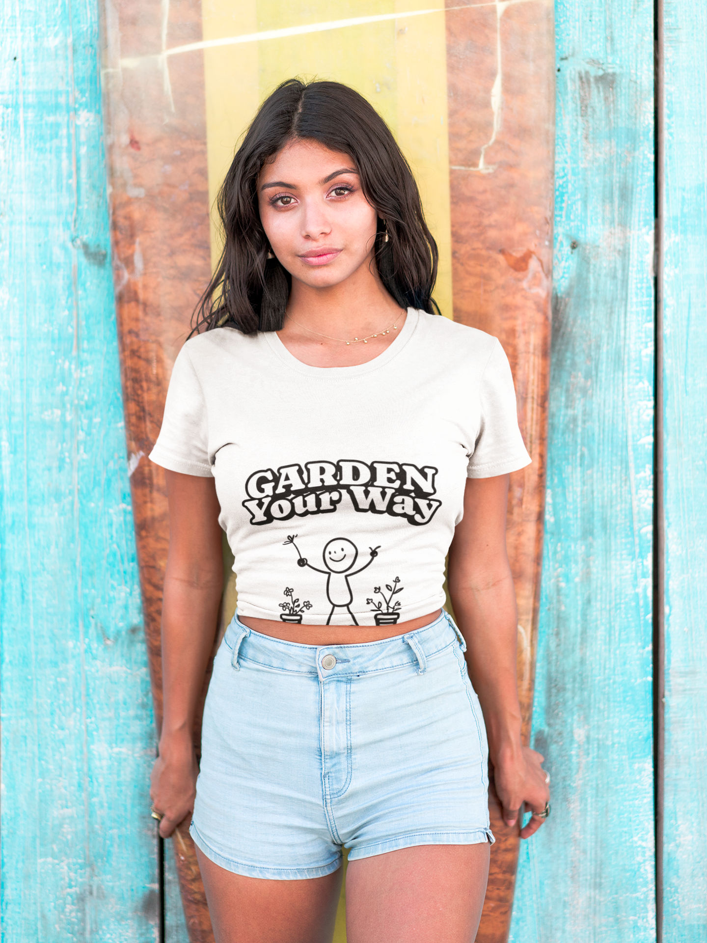 Garden Your Way | Hand-Drawn Stickperson T-Shirt
