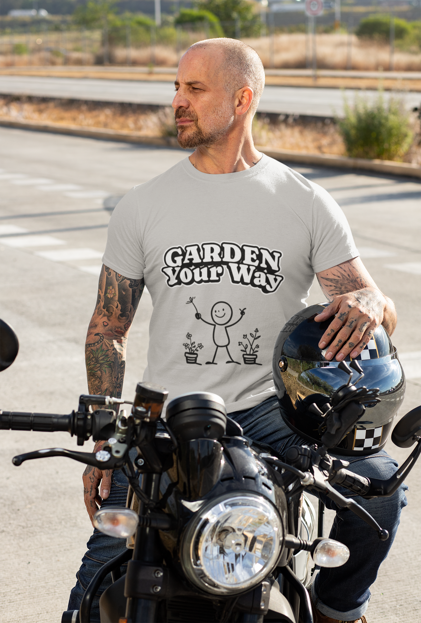 Garden Your Way | Hand-Drawn Stickperson T-Shirt