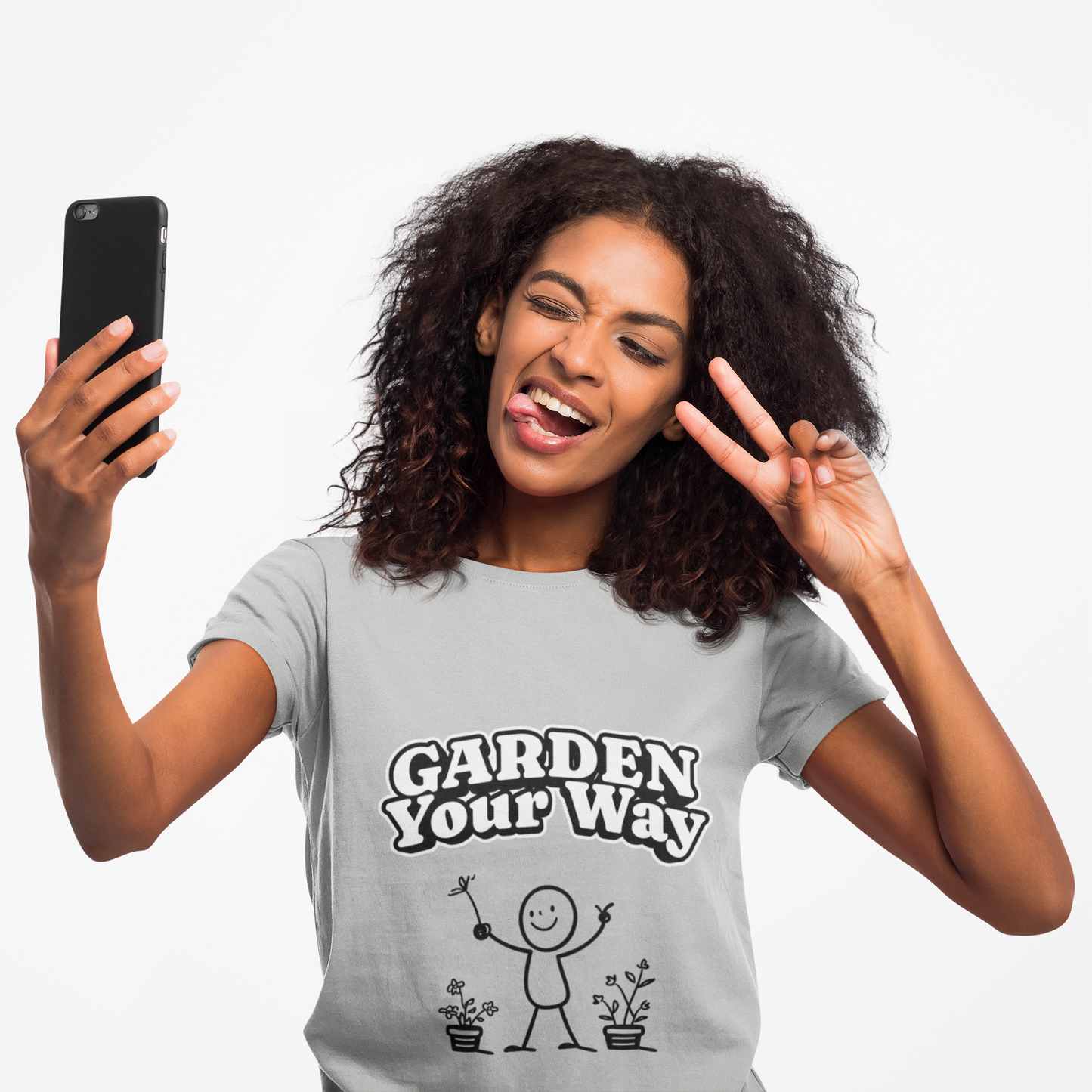 Garden Your Way | Hand-Drawn Stickperson T-Shirt