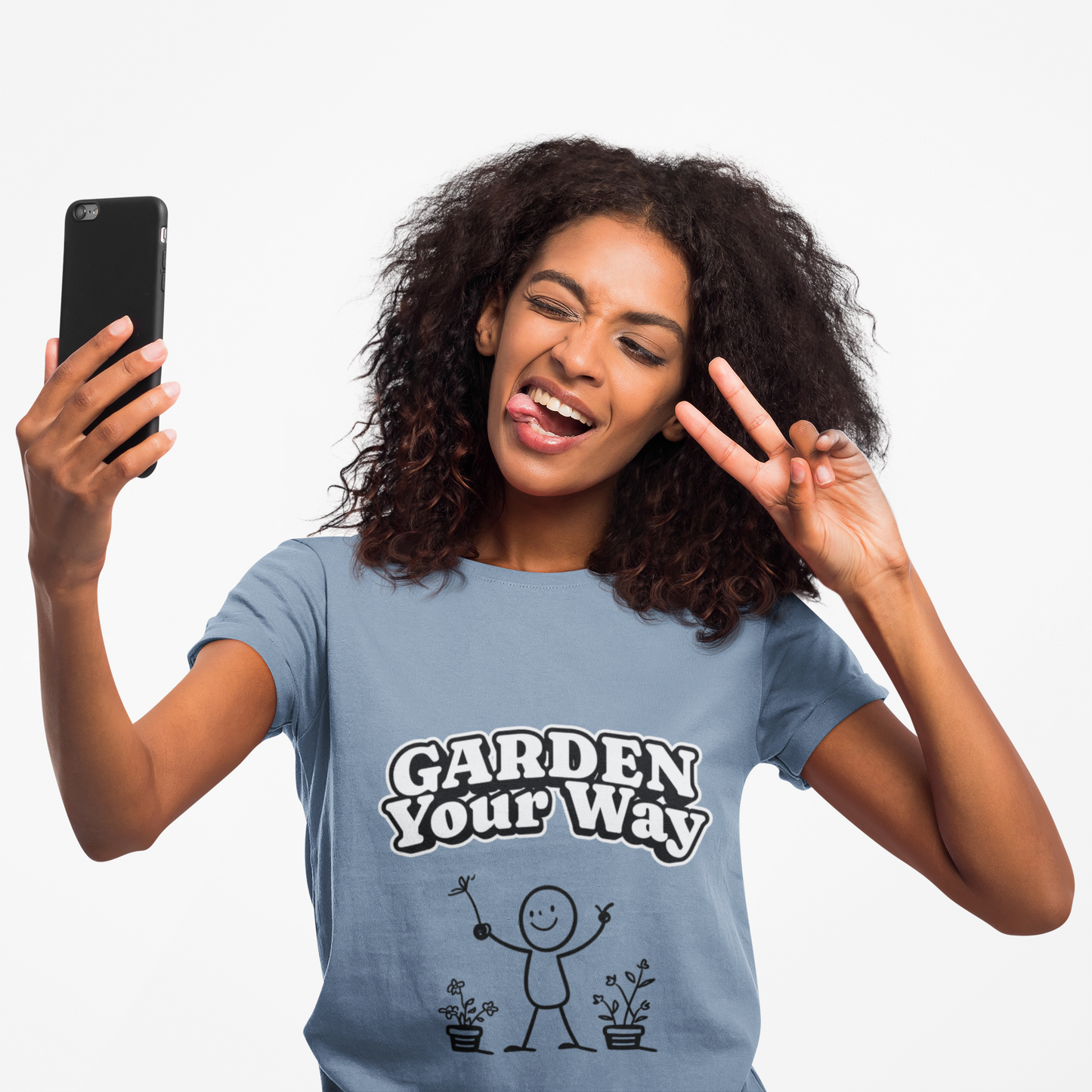 Garden Your Way | Hand-Drawn Stickperson T-Shirt
