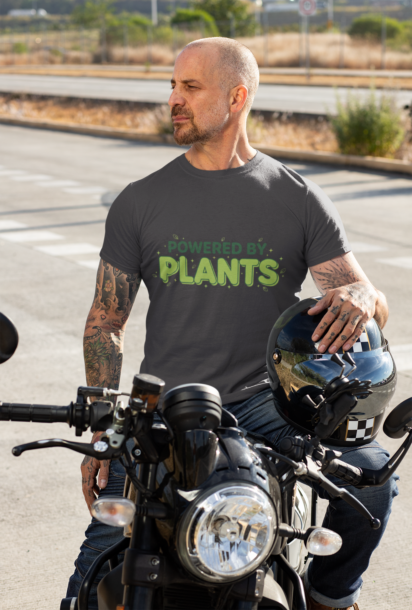 Powered By Plants | Vibrant Garden Enthusiast T-Shirt
