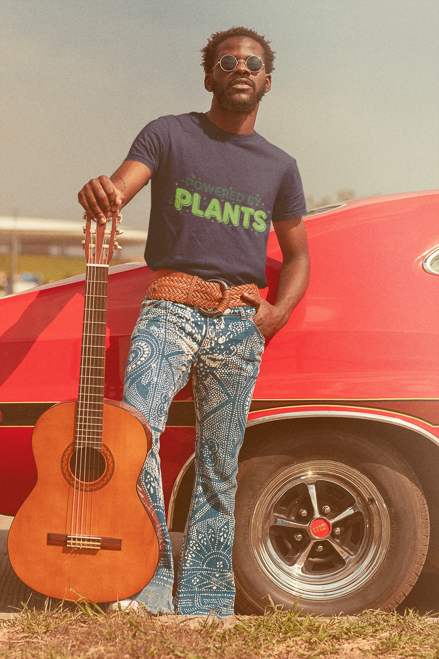 Powered By Plants | Vibrant Garden Enthusiast T-Shirt