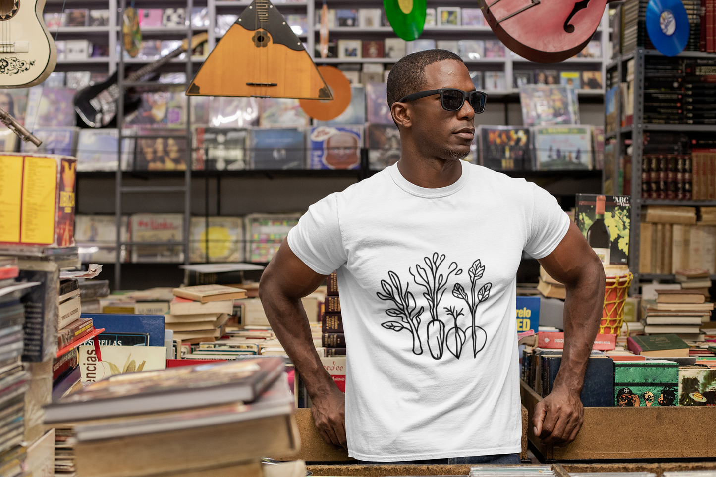 Rooted in Nature | Minimalist Botanical Harvest T-Shirt
