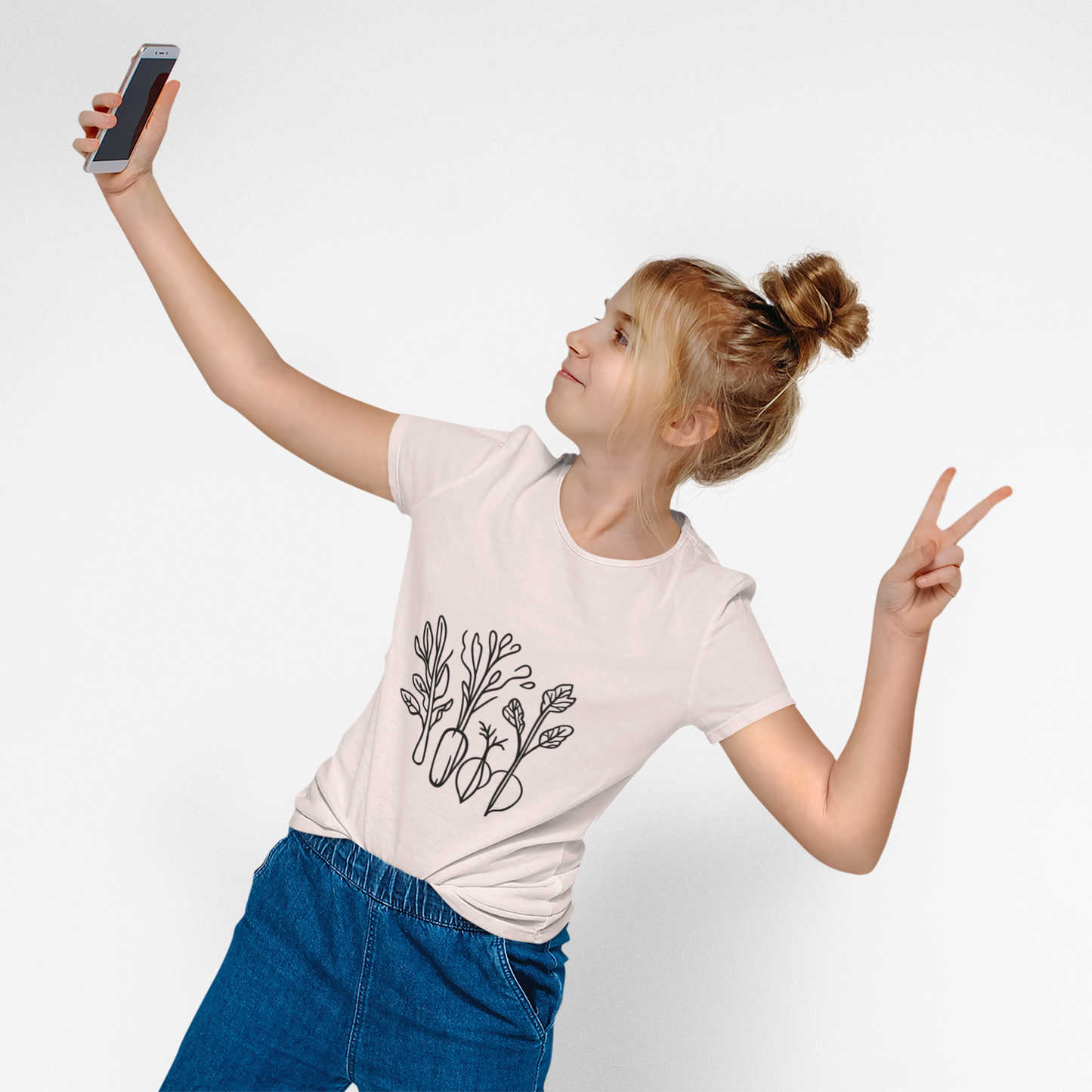 Rooted in Nature | Minimalist Botanical Harvest T-Shirt