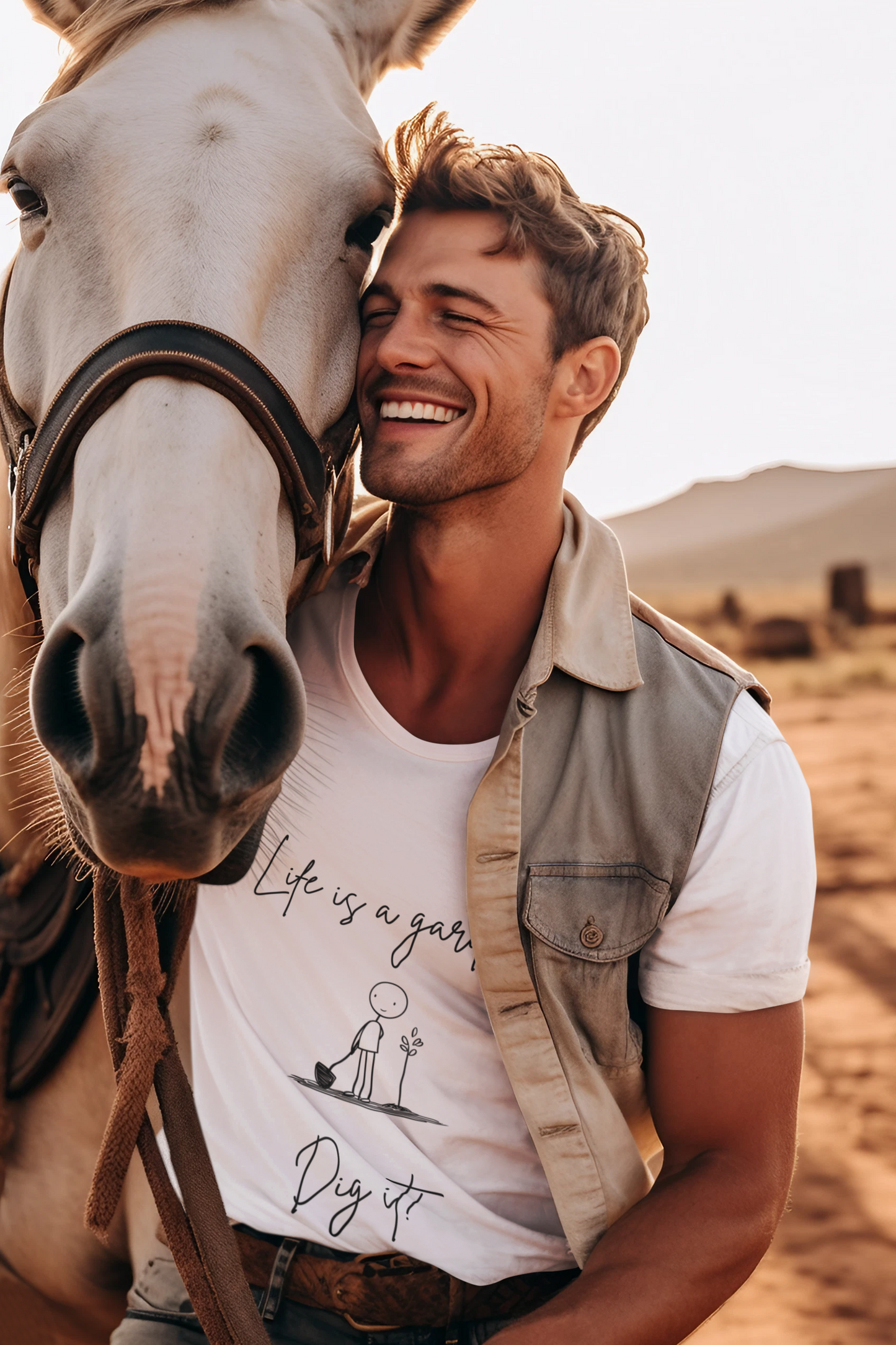 Life Is A Garden | "Dig It" Minimalist T-Shirt