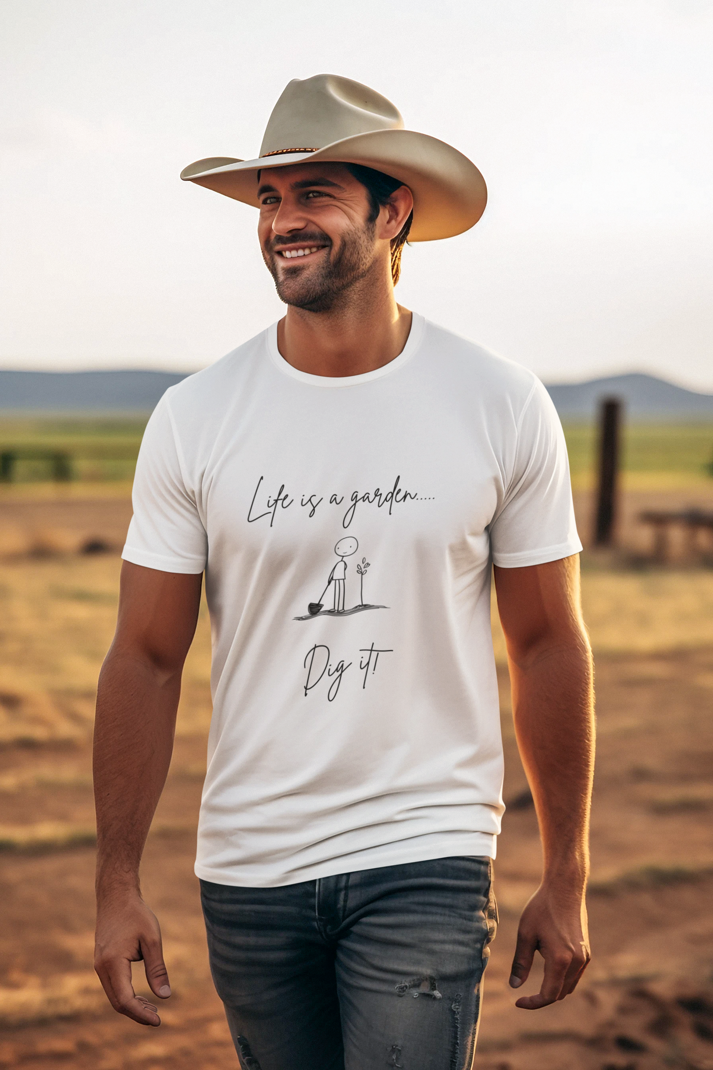 Life Is A Garden | "Dig It" Minimalist T-Shirt