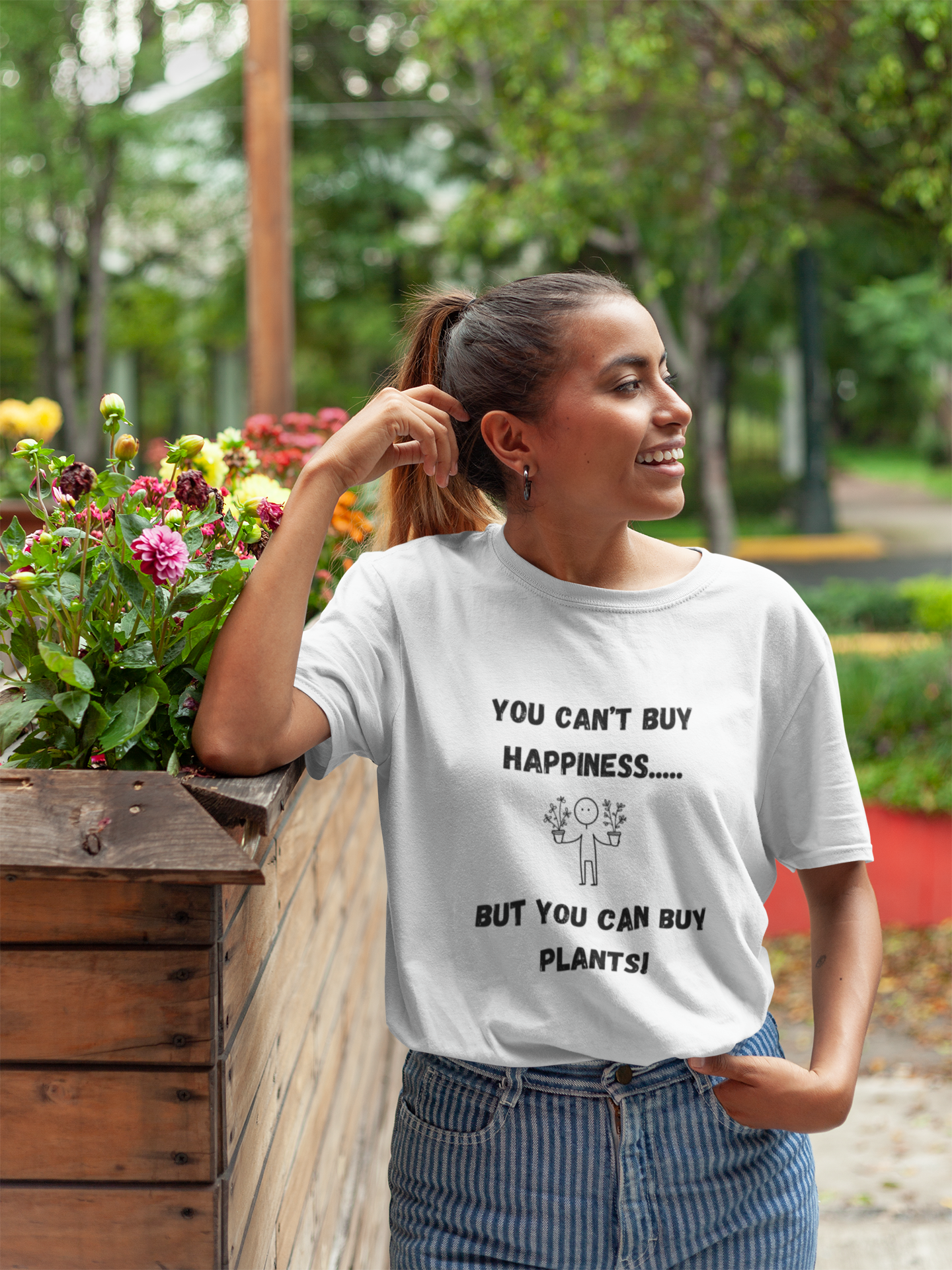 You Can’t Buy Happiness | "Buy Plants" Minimalist T-Shirt