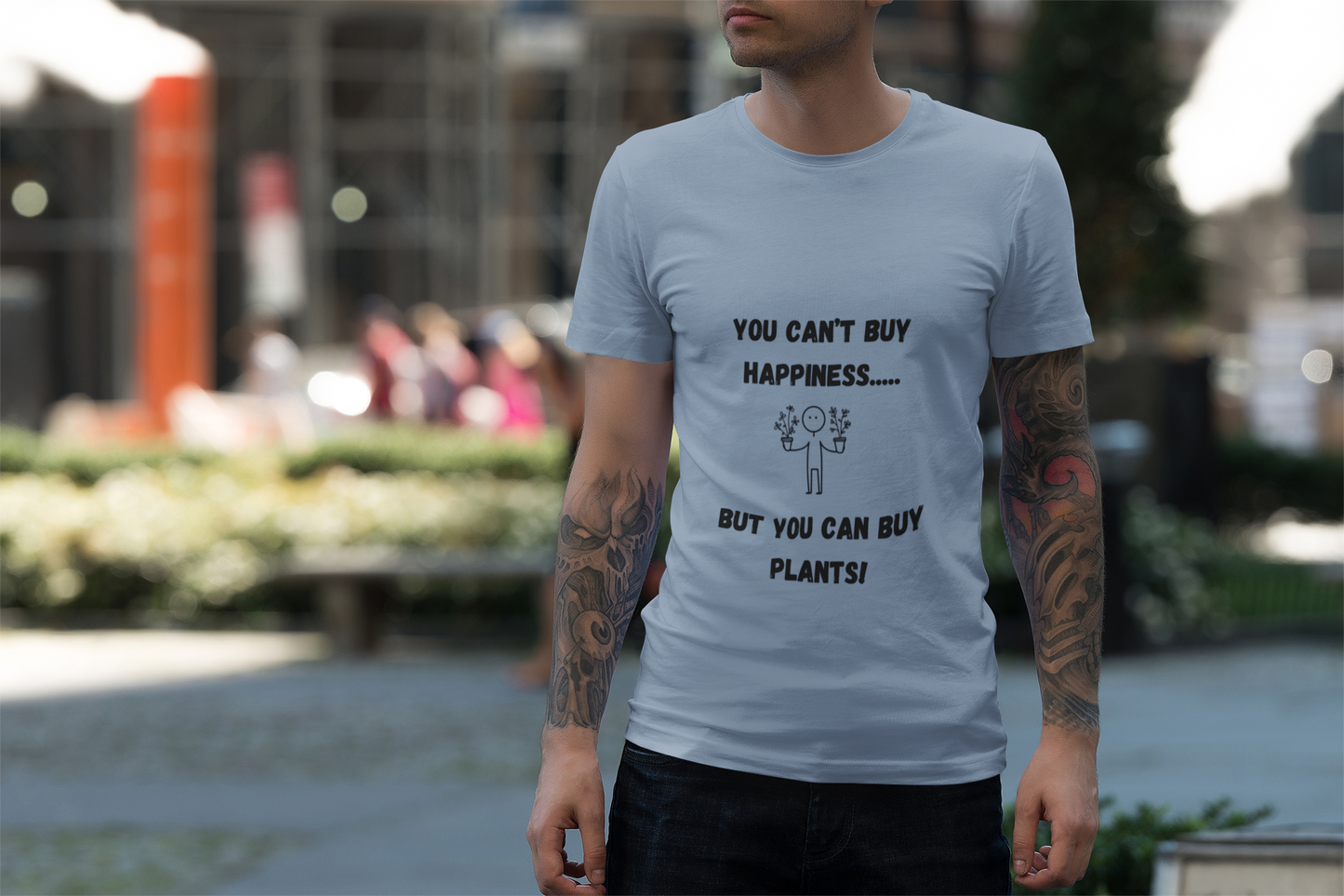 You Can’t Buy Happiness | "Buy Plants" Minimalist T-Shirt