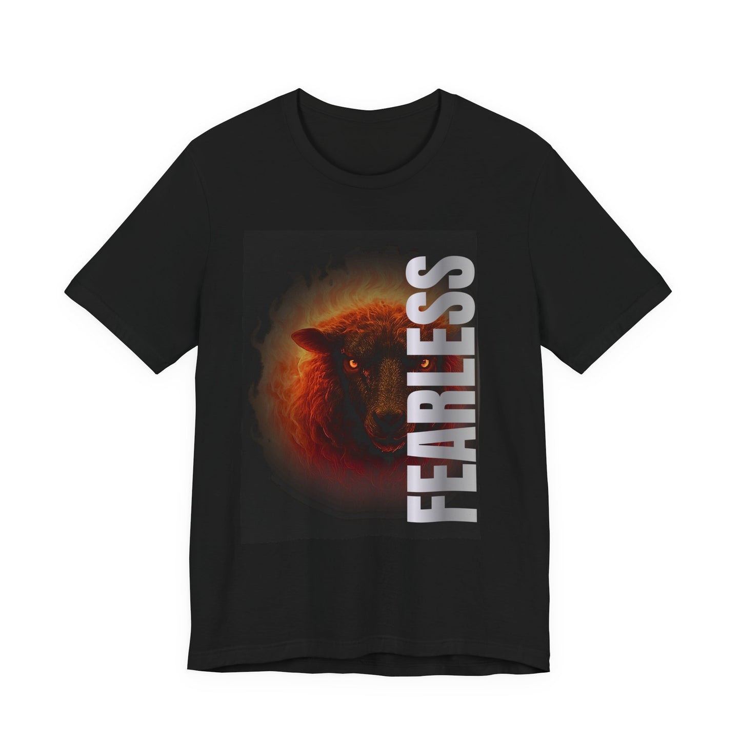 Fearless Fiery Sheep Graphic T-Shirt