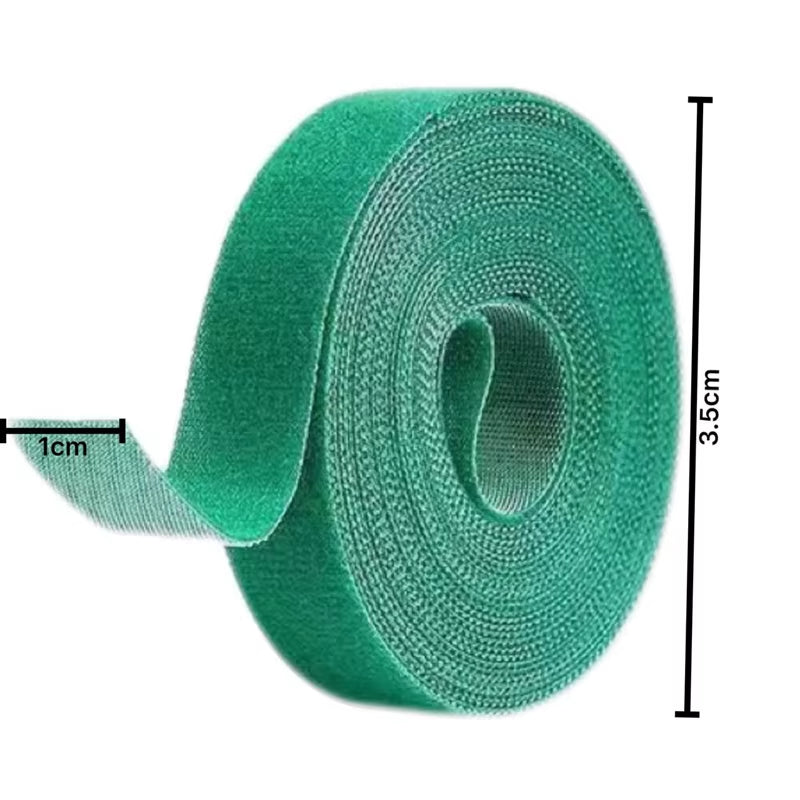 10 Roll Nylon Plant Ties Plant Bandage Hook Tie Loop Adjustable Plant Support Reusable Fastener Tape for Home Garden Accessories