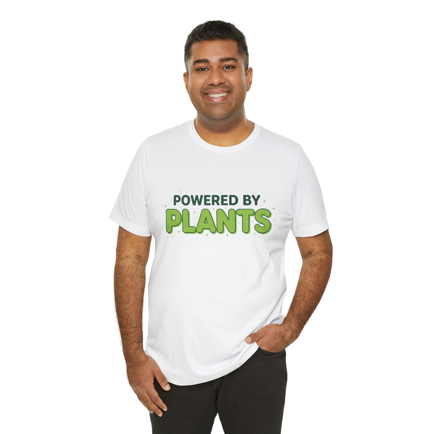 Powered By Plants | Vibrant Garden Enthusiast T-Shirt