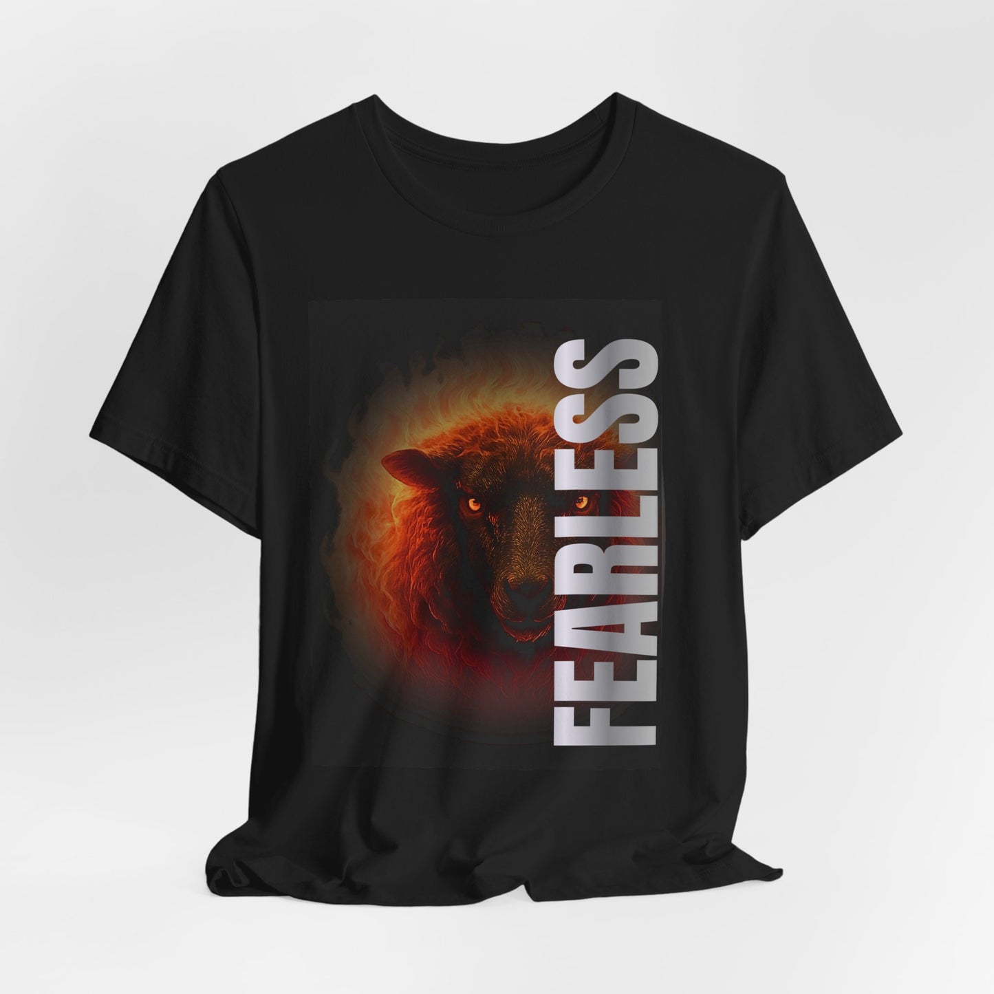 Fearless Fiery Sheep Graphic T-Shirt
