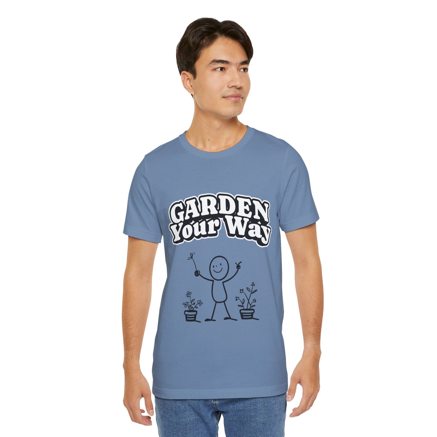 Garden Your Way | Hand-Drawn Stickperson T-Shirt