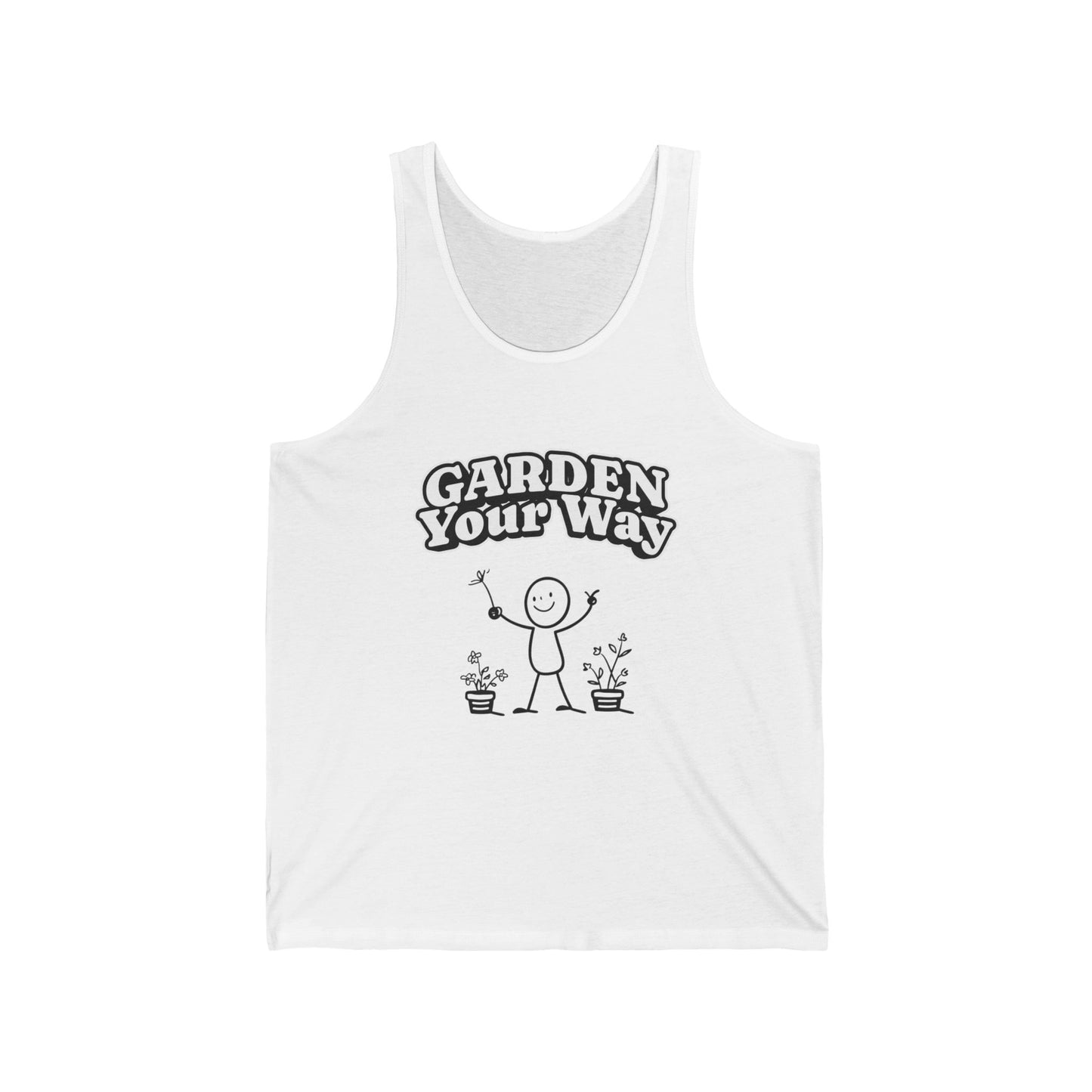 Garden Your Way | Minimalist Stickperson Tank Top