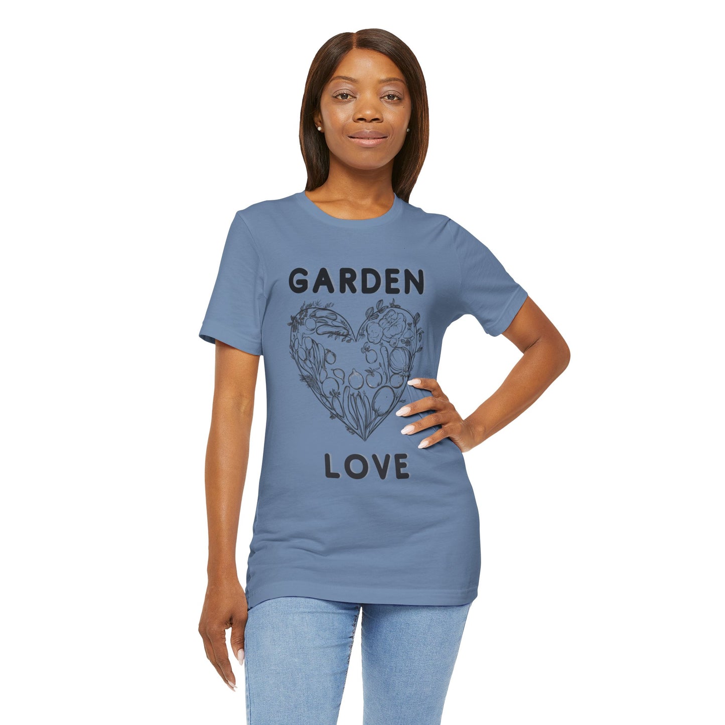 Garden Love | Botanical Heart Minimalist T-Shirt