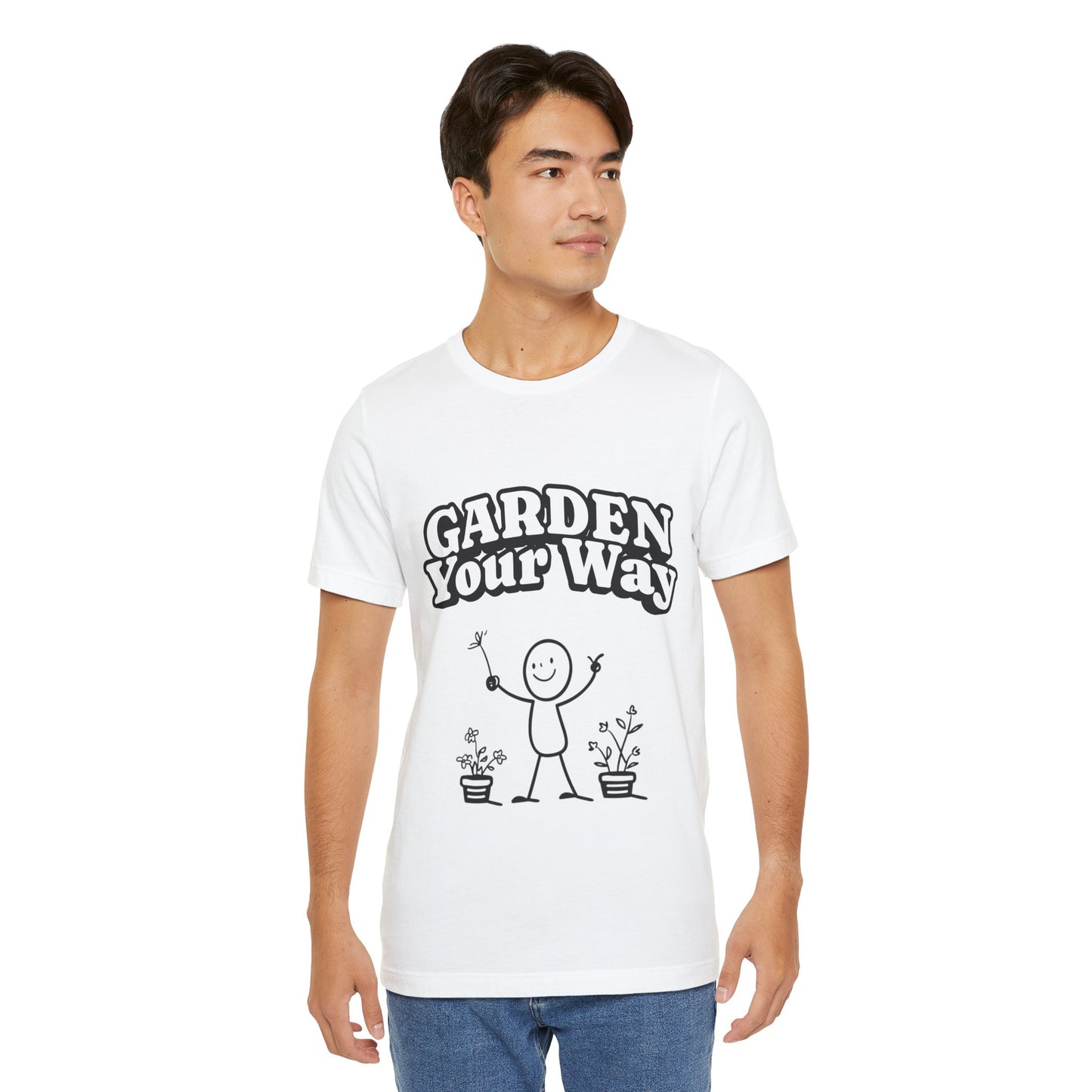Garden Your Way | Hand-Drawn Stickperson T-Shirt