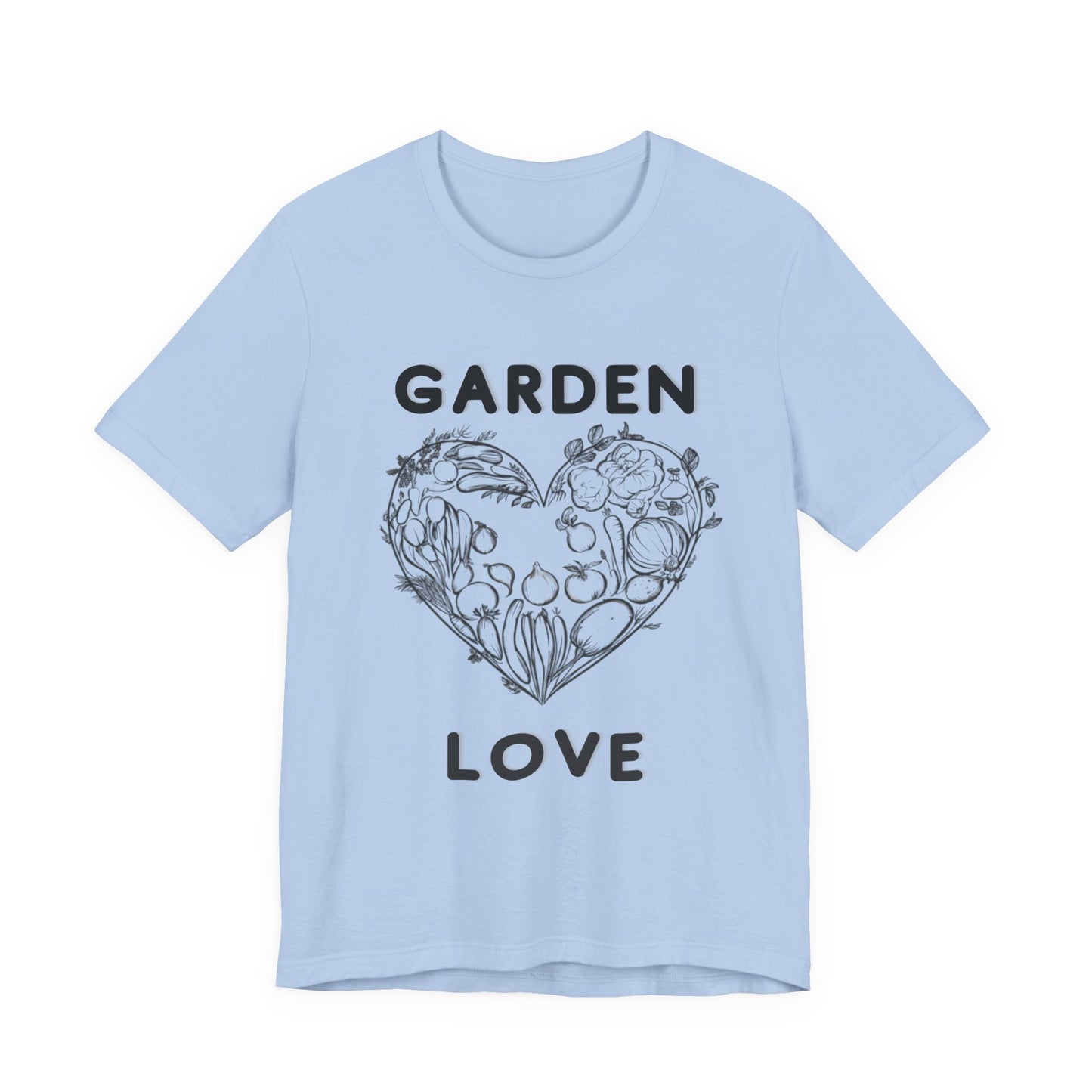 Garden Love | Botanical Heart Minimalist T-Shirt