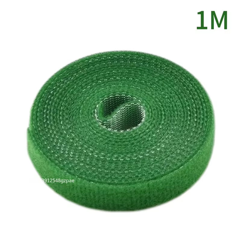 10 Roll Nylon Plant Ties Plant Bandage Hook Tie Loop Adjustable Plant Support Reusable Fastener Tape for Home Garden Accessories