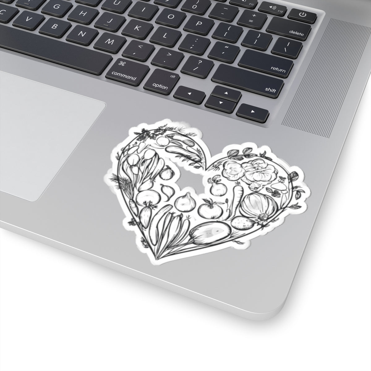 veggie heart garden sticker